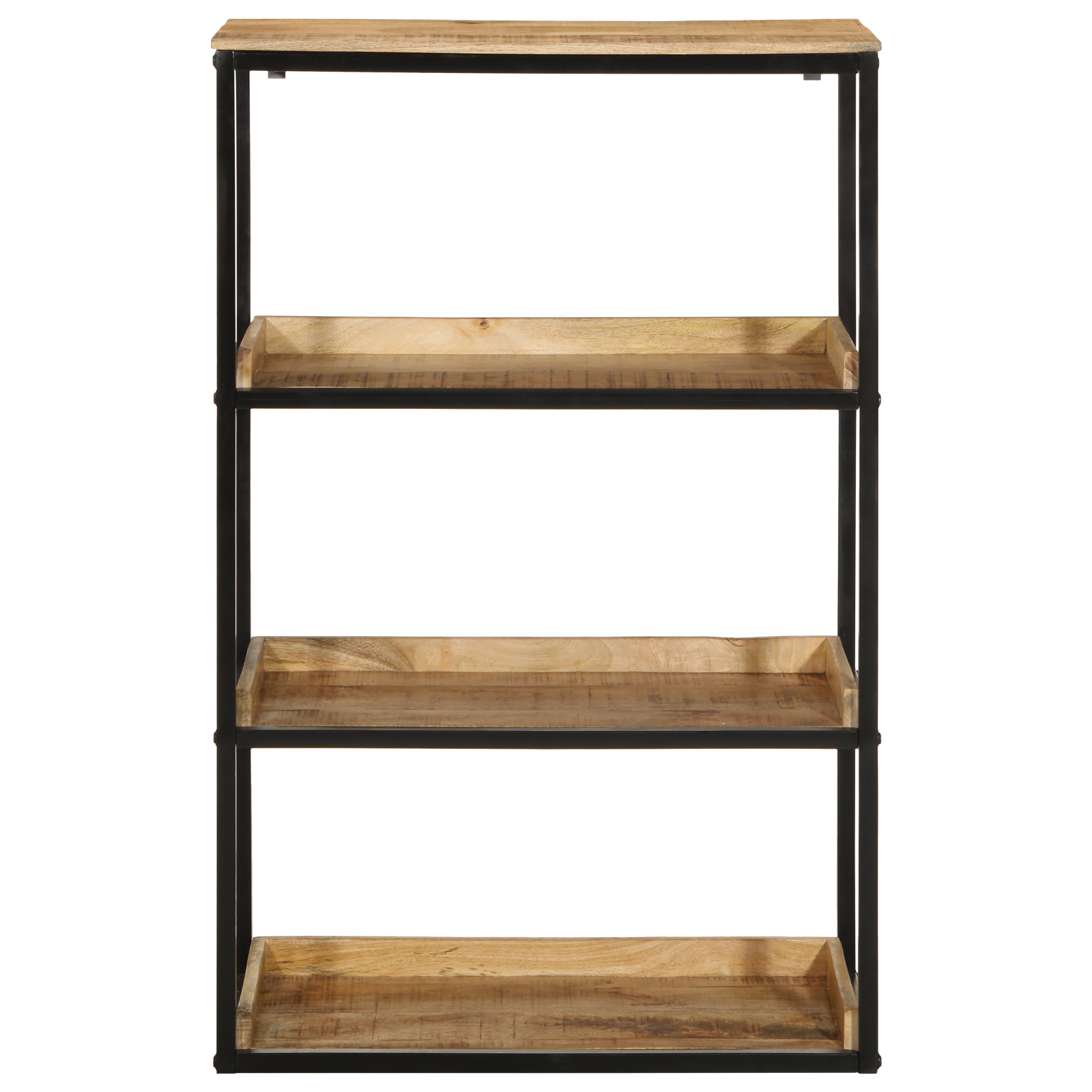 Bookcase 70x35x110 cm Solid Wood Rough Mango - Image 4