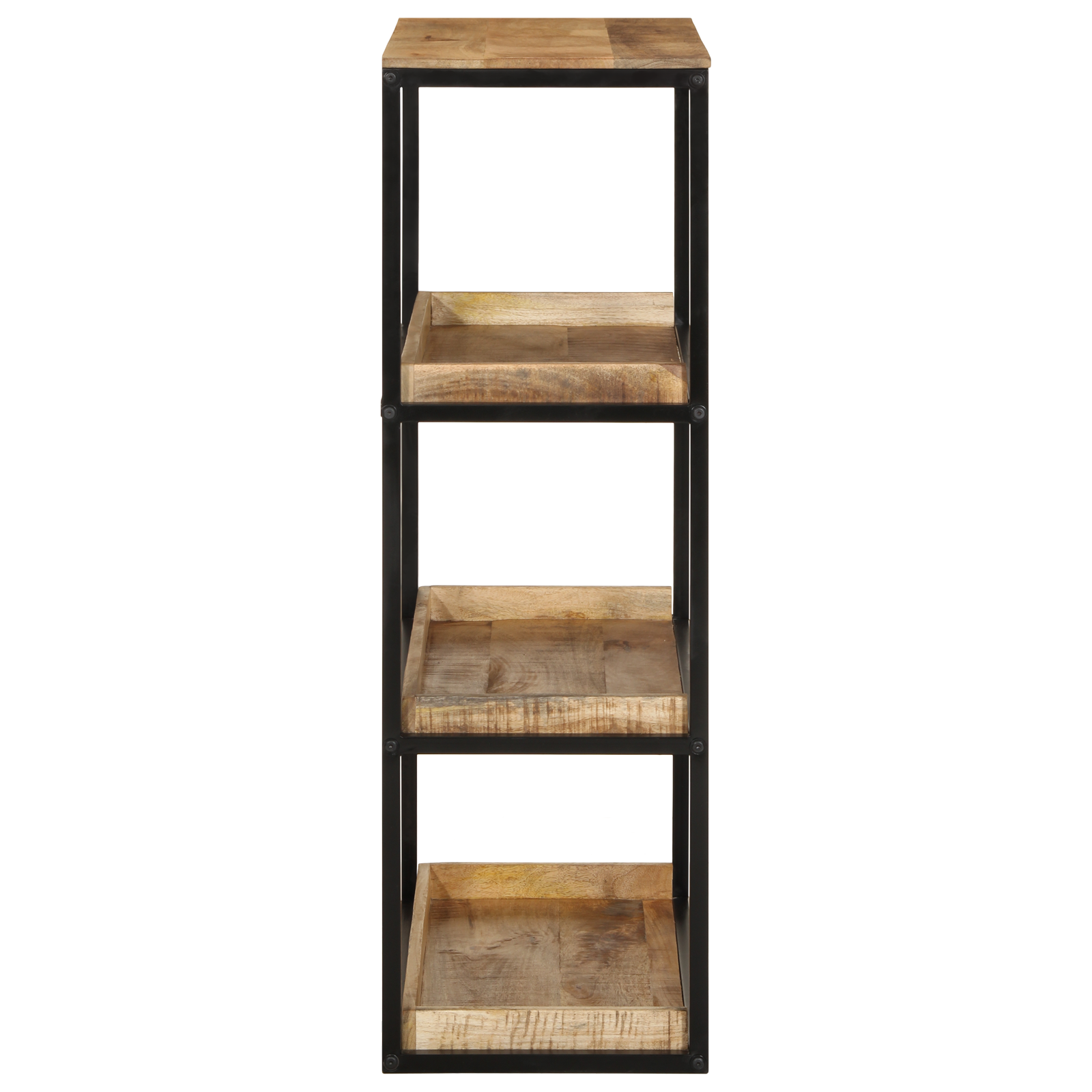 Bookcase 70x35x110 cm Solid Wood Rough Mango - Image 5