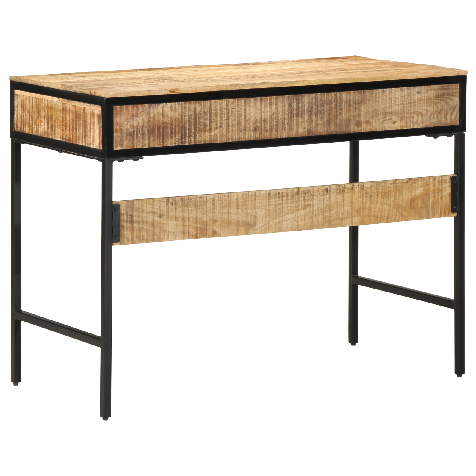 Desk 100x50x75 cm Solid Wood Rough Mango - Image 7