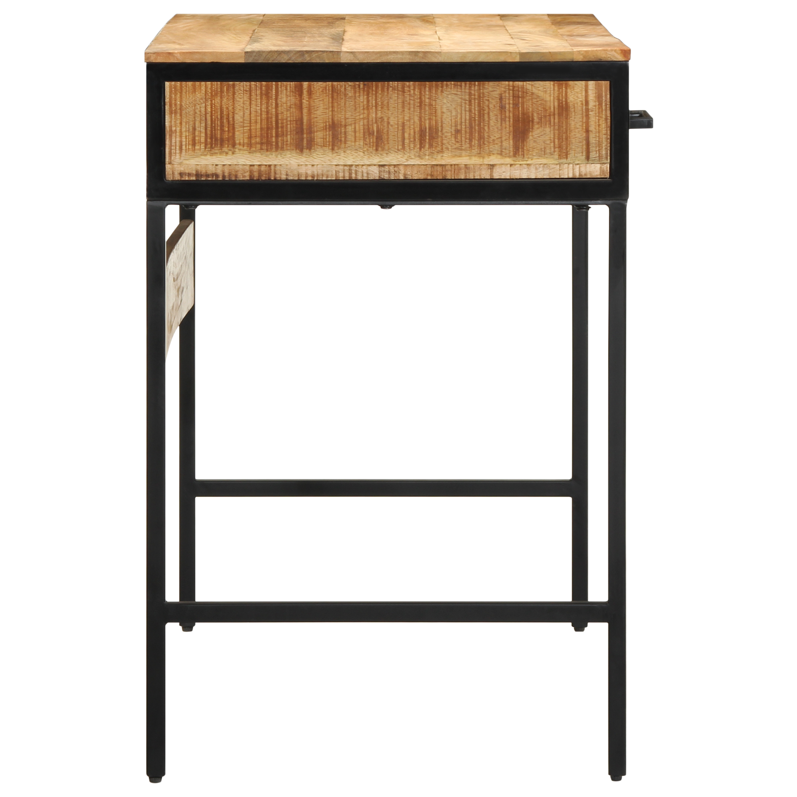 Desk 100x50x75 cm Solid Wood Rough Mango - Image 6