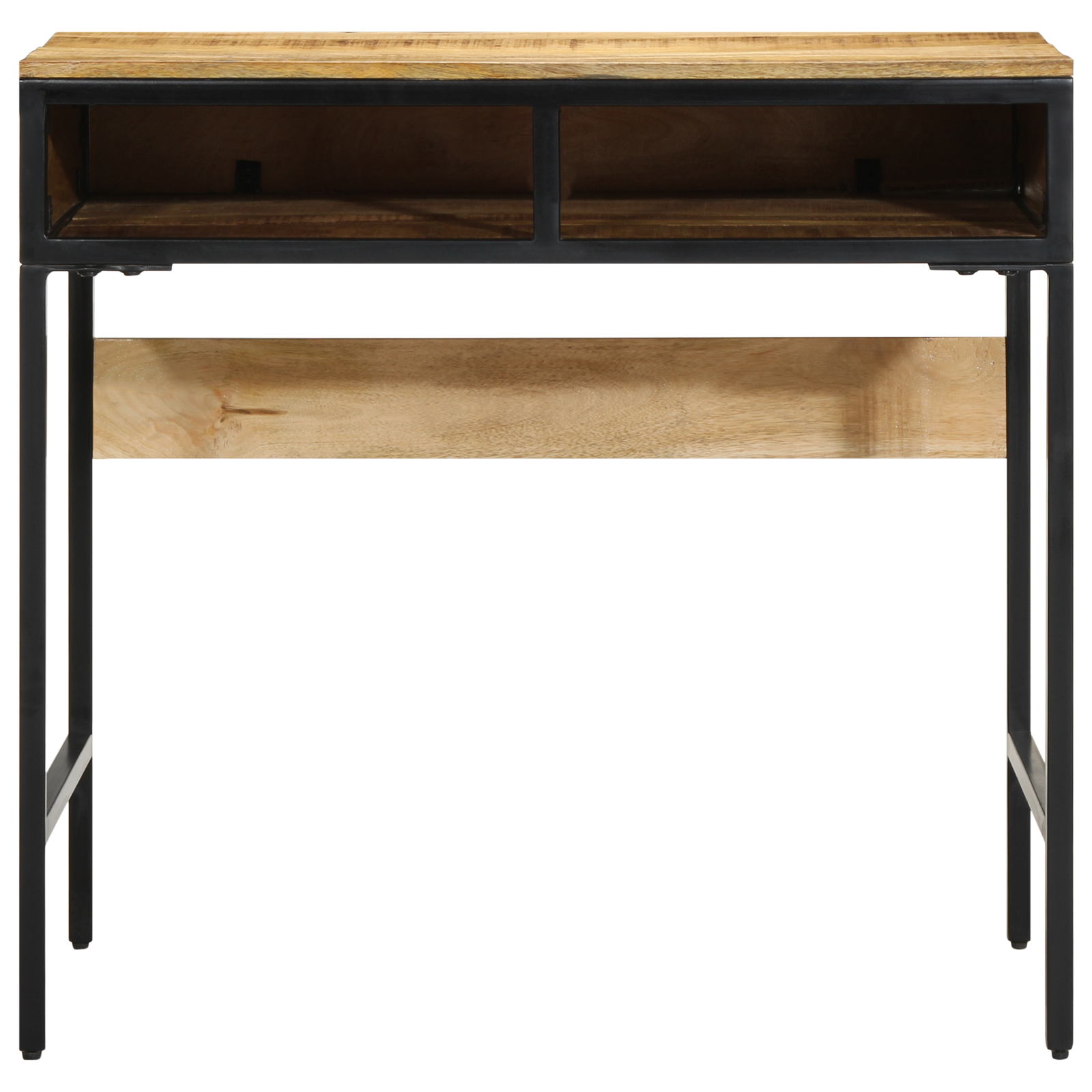 Desk 80x50x75 cm Solid Wood Rough Mango - Image 4