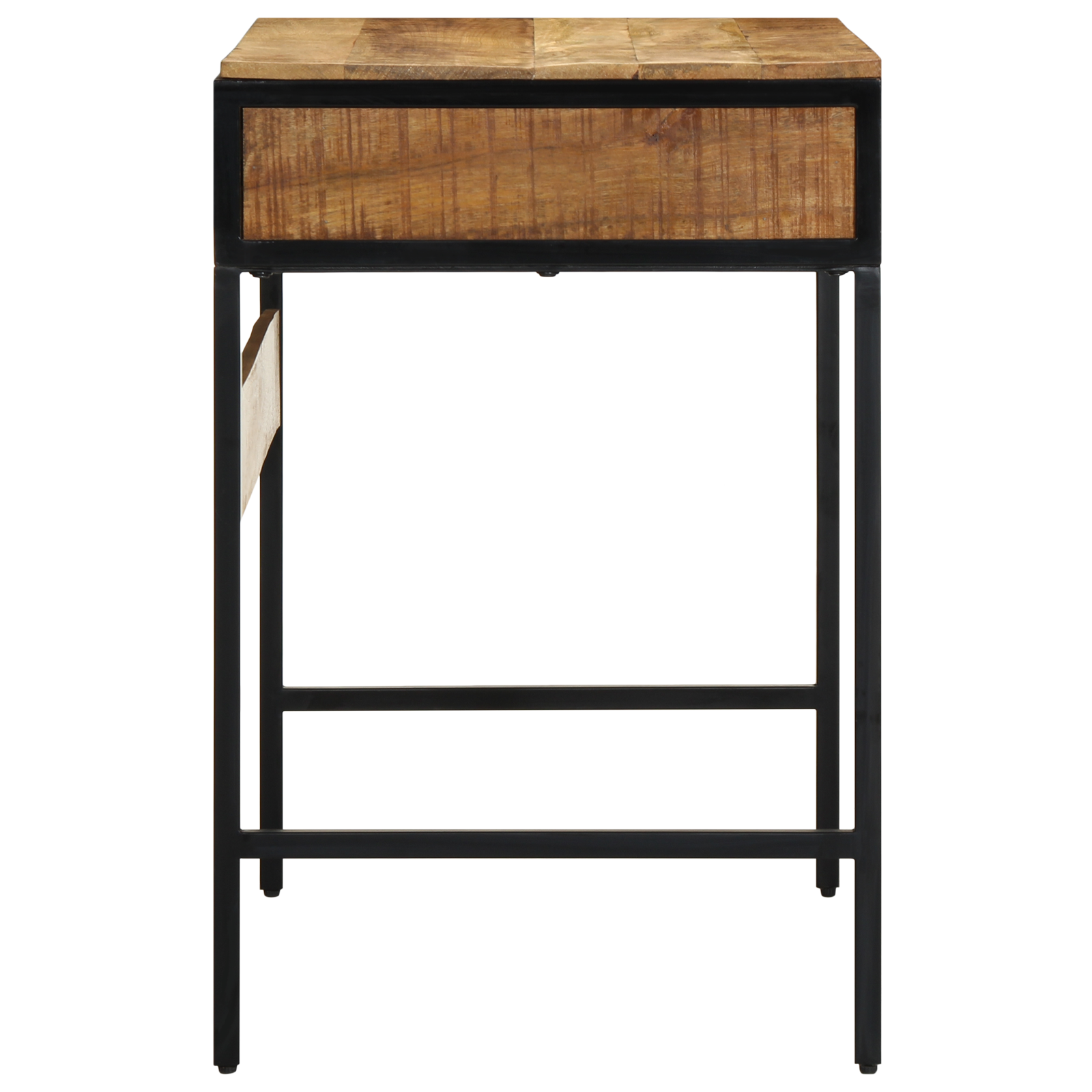 Desk 80x50x75 cm Solid Wood Rough Mango - Image 5