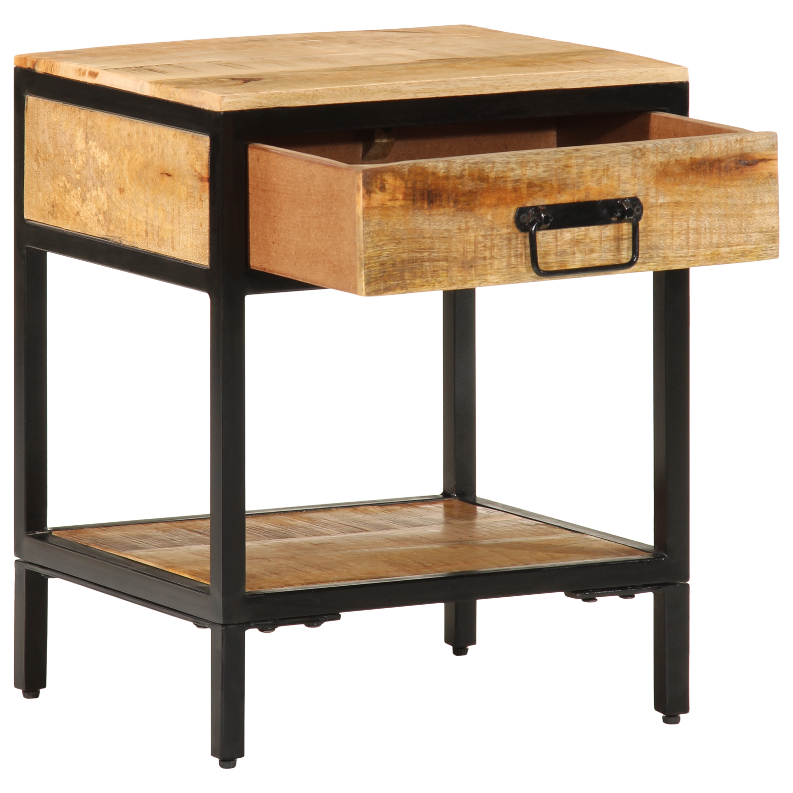 Bedside Cabinet 40x35x50 cm Solid Wood Rough Mango - Image 2