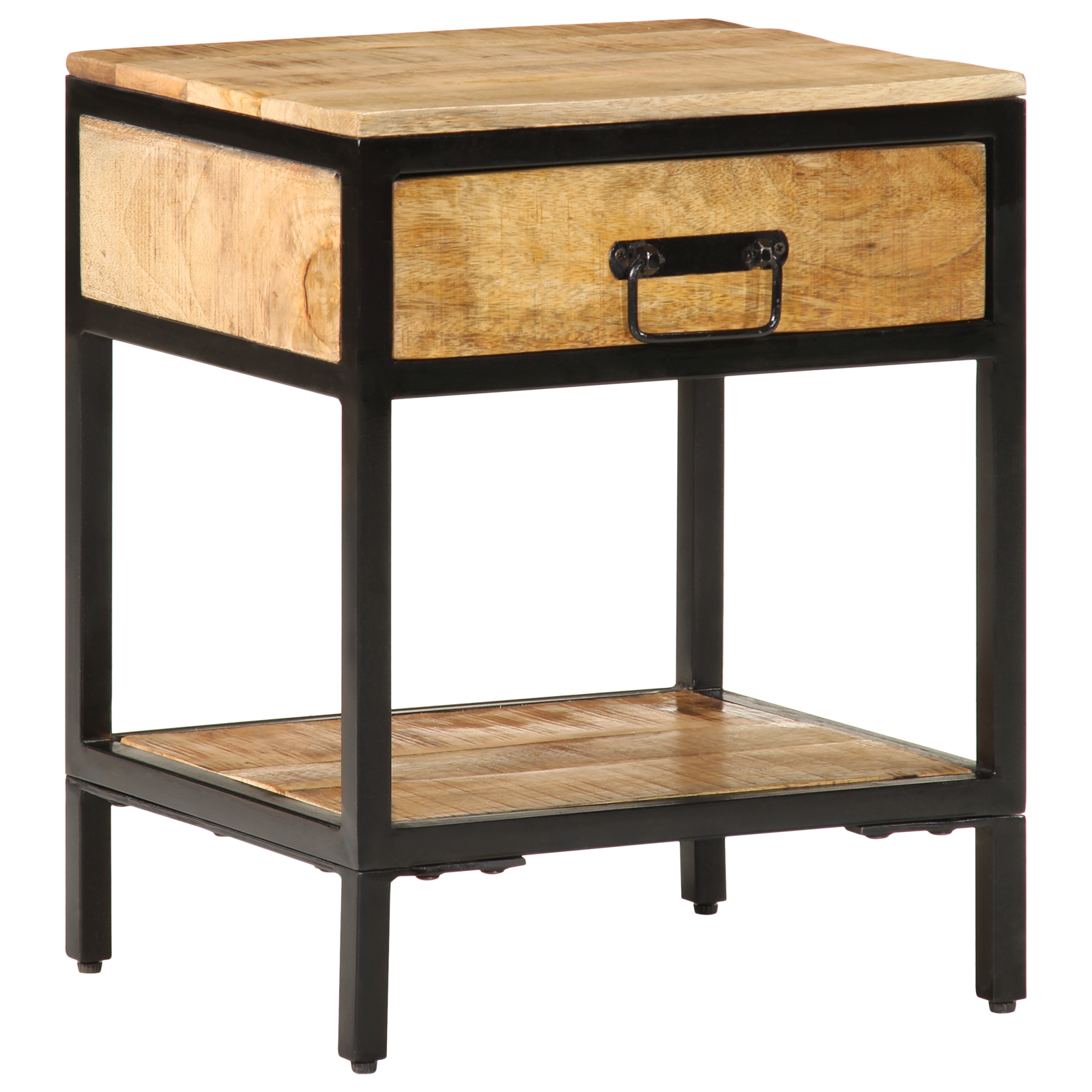 Bedside Cabinet 40x35x50 cm Solid Wood Rough Mango - Image 3