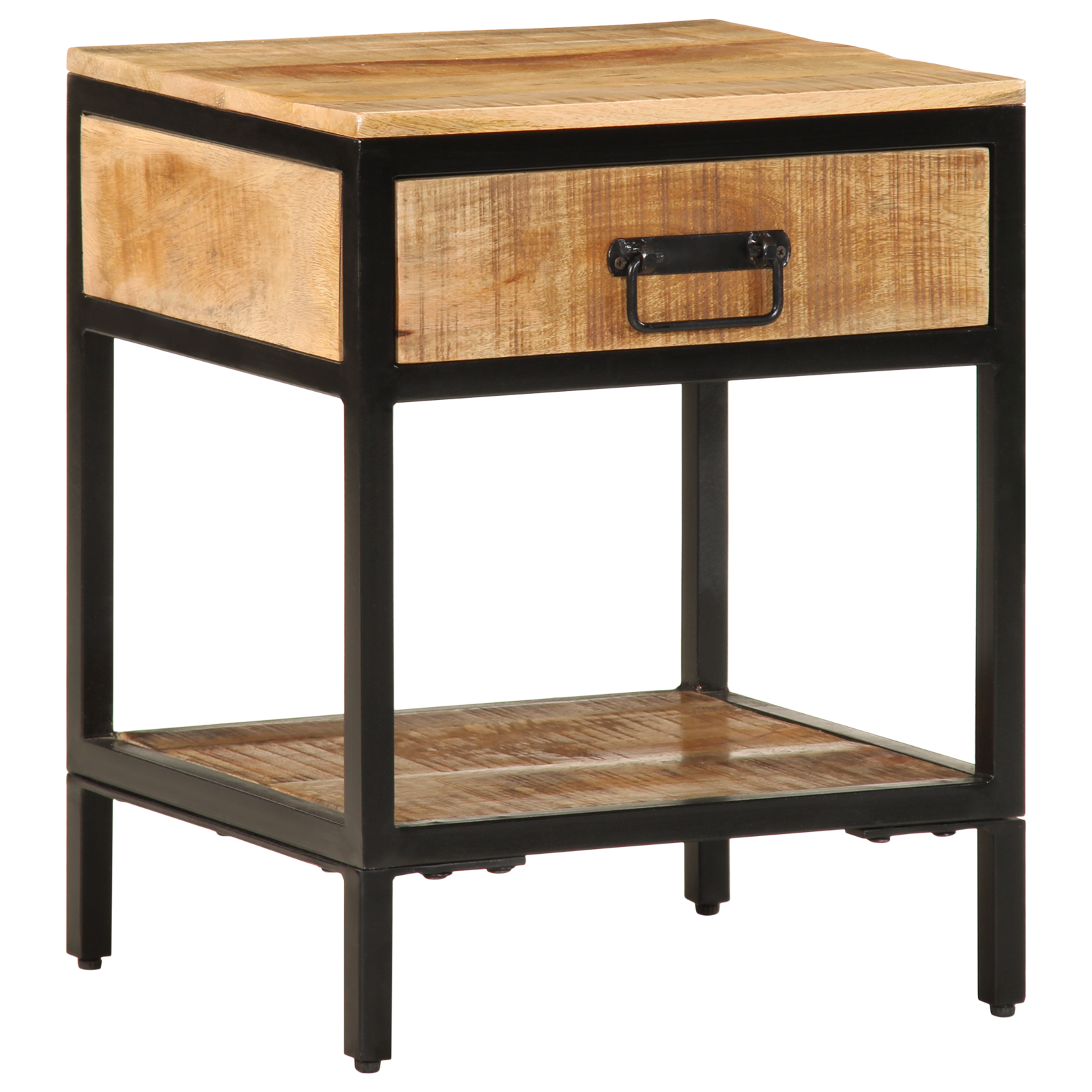 Bedside Cabinet 40x35x50 cm Solid Wood Rough Mango - Image 4