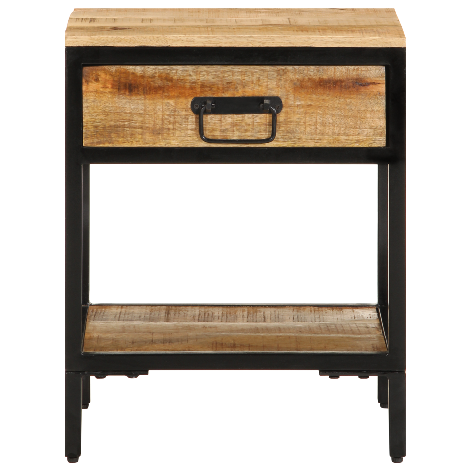 Bedside Cabinet 40x35x50 cm Solid Wood Rough Mango - Image 5