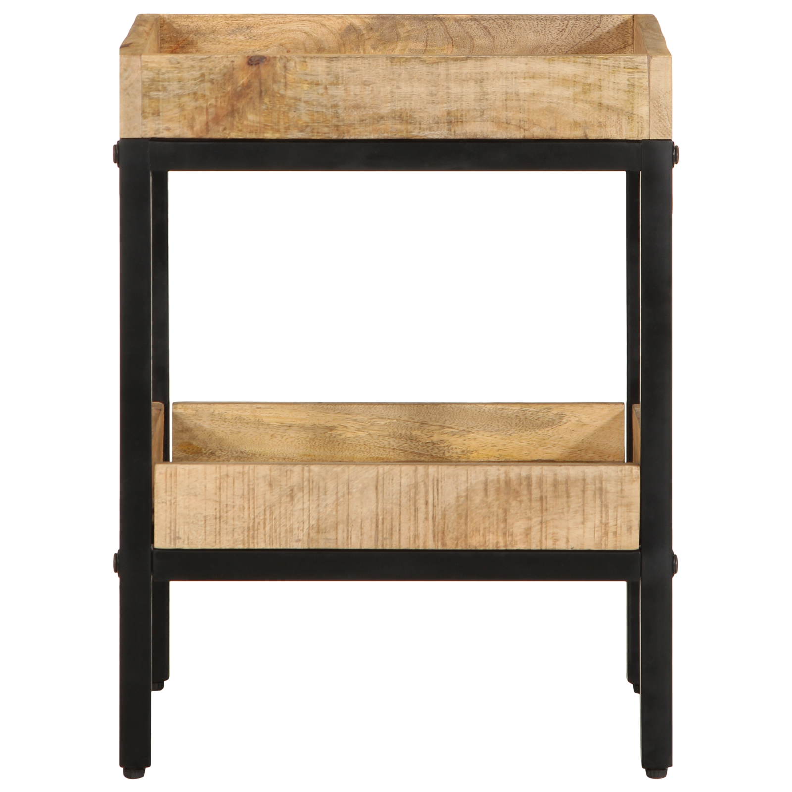 Side Table 35x35x45 cm Solid Wood Rough Mango - Image 4