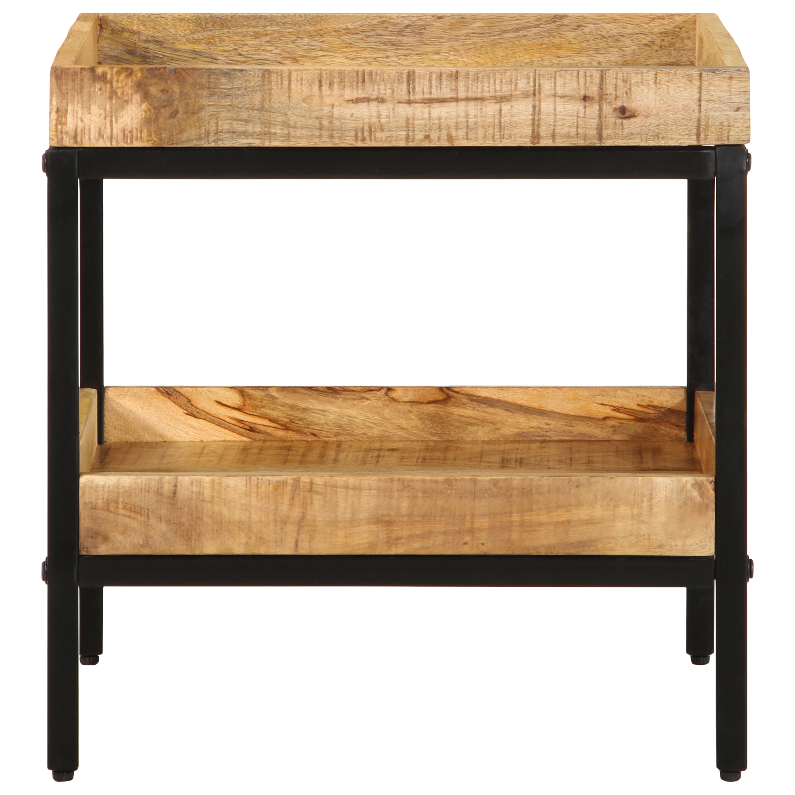 Side Table 45x45x45 cm Solid Wood Rough Mango - Image 4