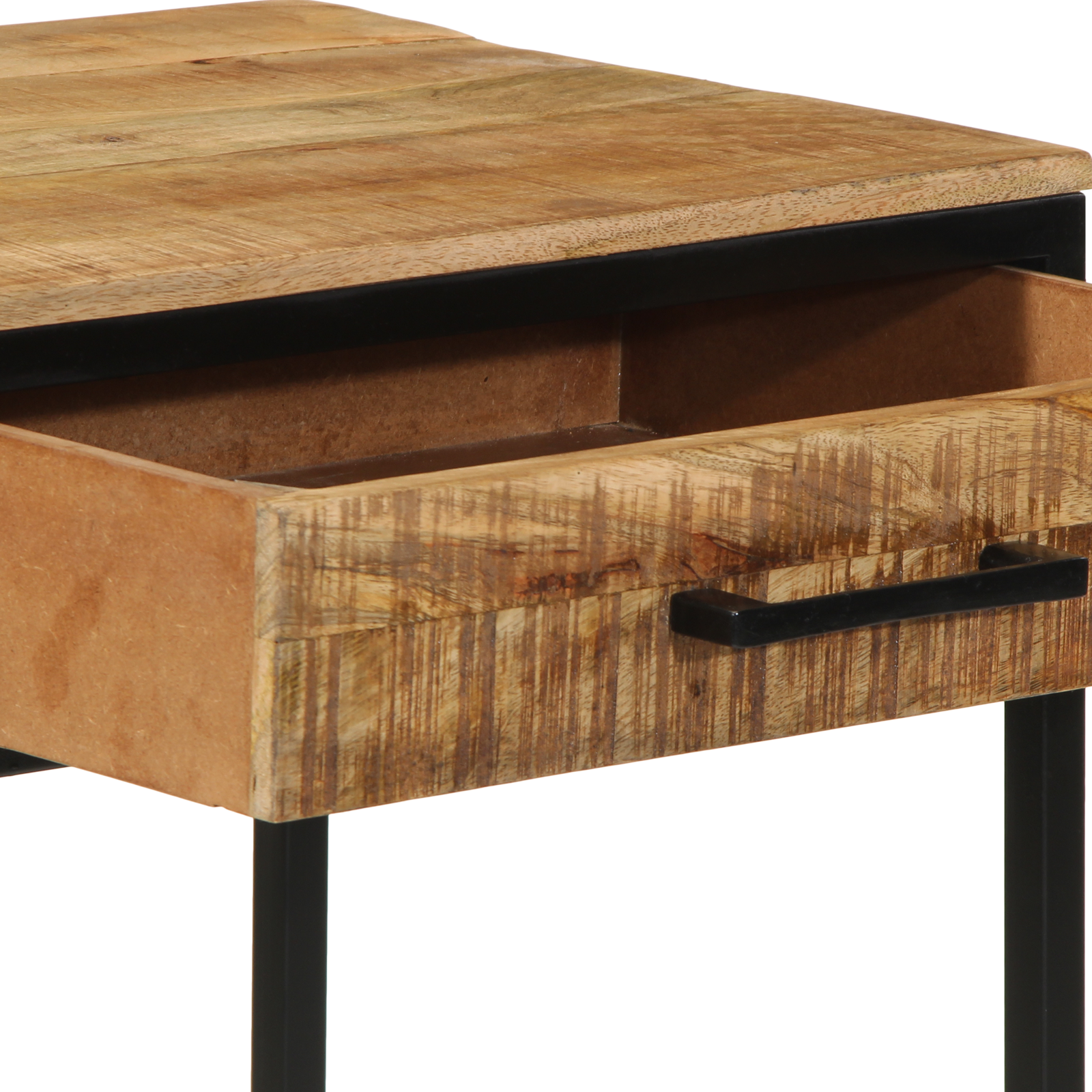 Dressing Table 100x40x75/120 cm Solid Wood Rough Mango - Image 9