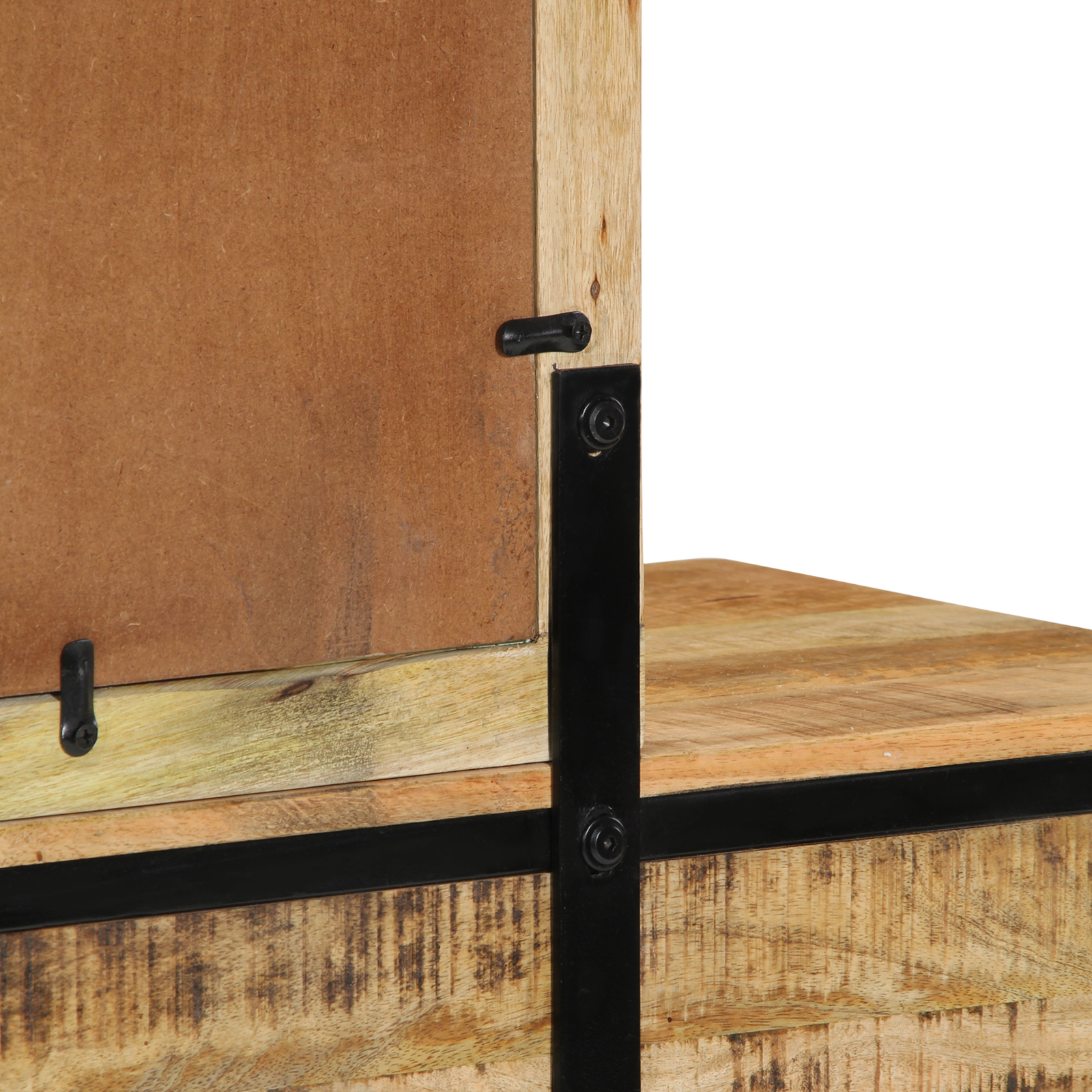 Dressing Table 100x40x75/120 cm Solid Wood Rough Mango - Image 11