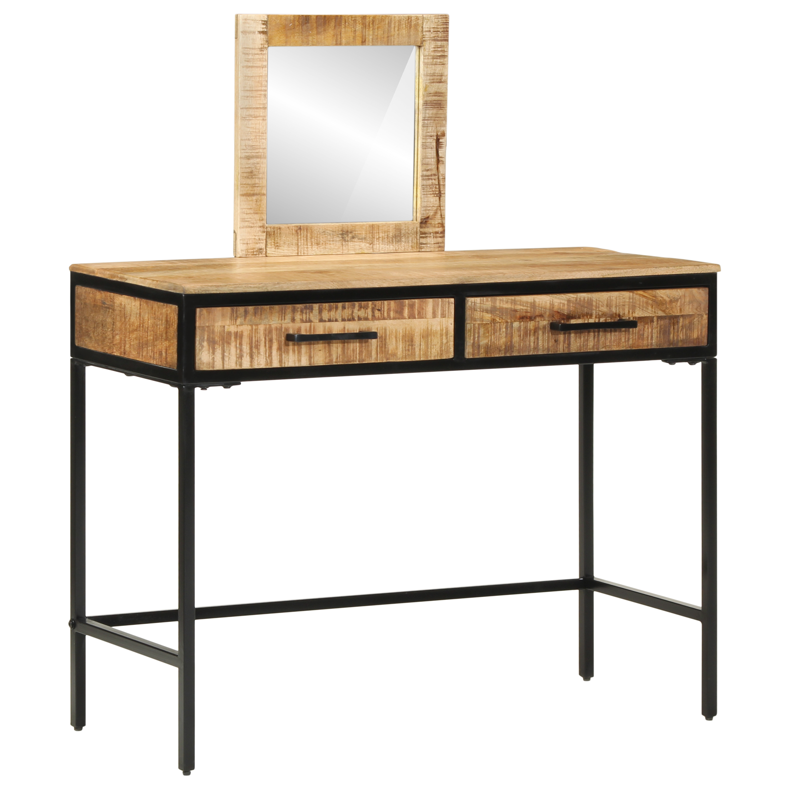 Kaptafel 100x40x75/120 cm Massief Hout Rough Mango