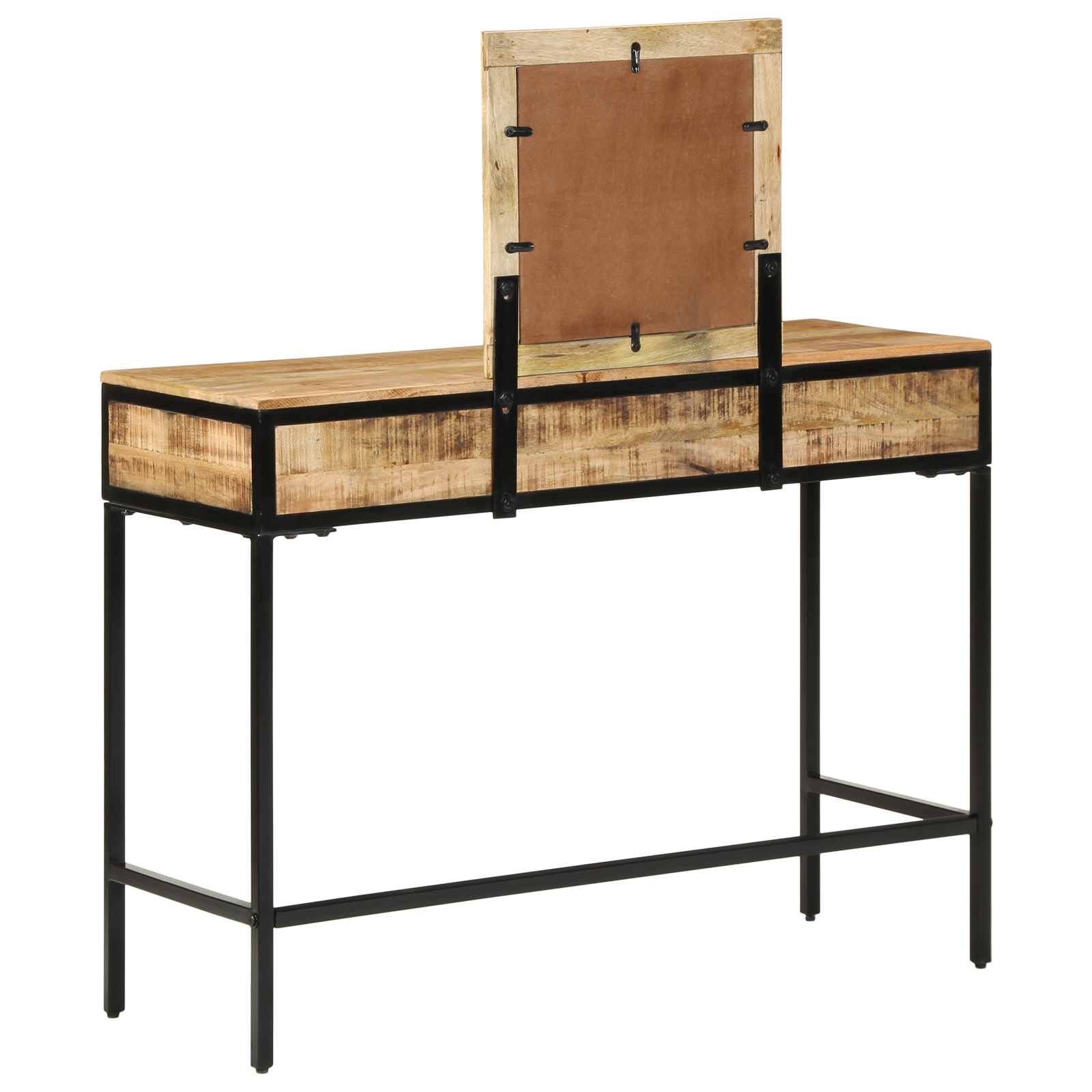 Dressing Table 100x40x75/120 cm Solid Wood Rough Mango - Image 7