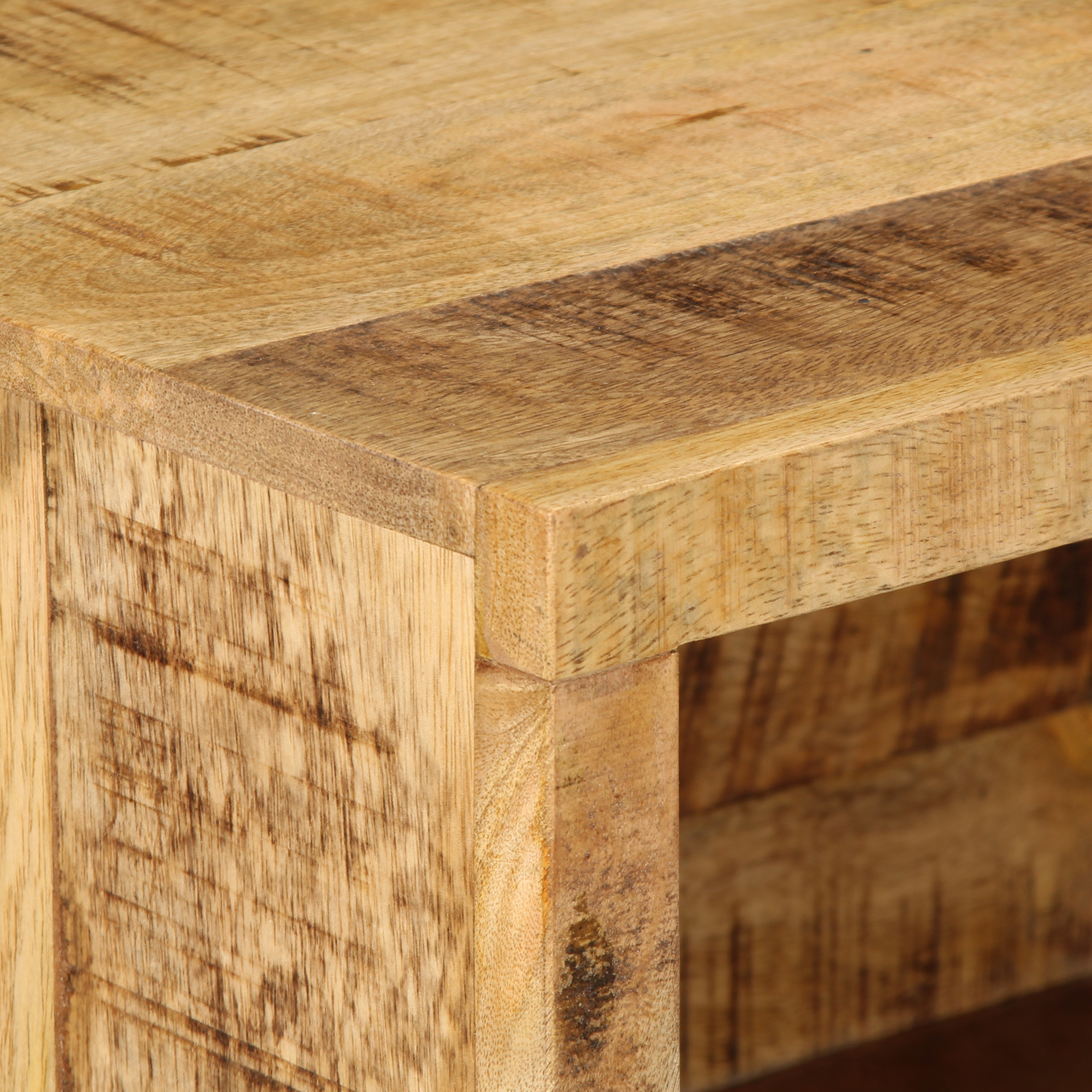 Wall-mounted Bedside Cabinet 40x30x25 cm Solid Wood Rough Mango - Image 7