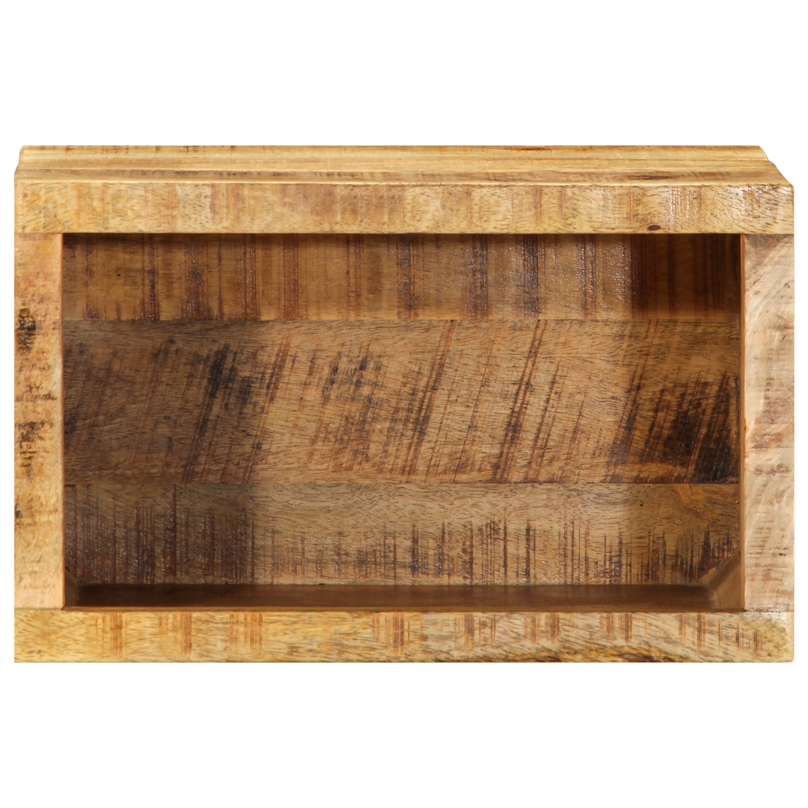 Wall-mounted Bedside Cabinet 40x30x25 cm Solid Wood Rough Mango - Image 4