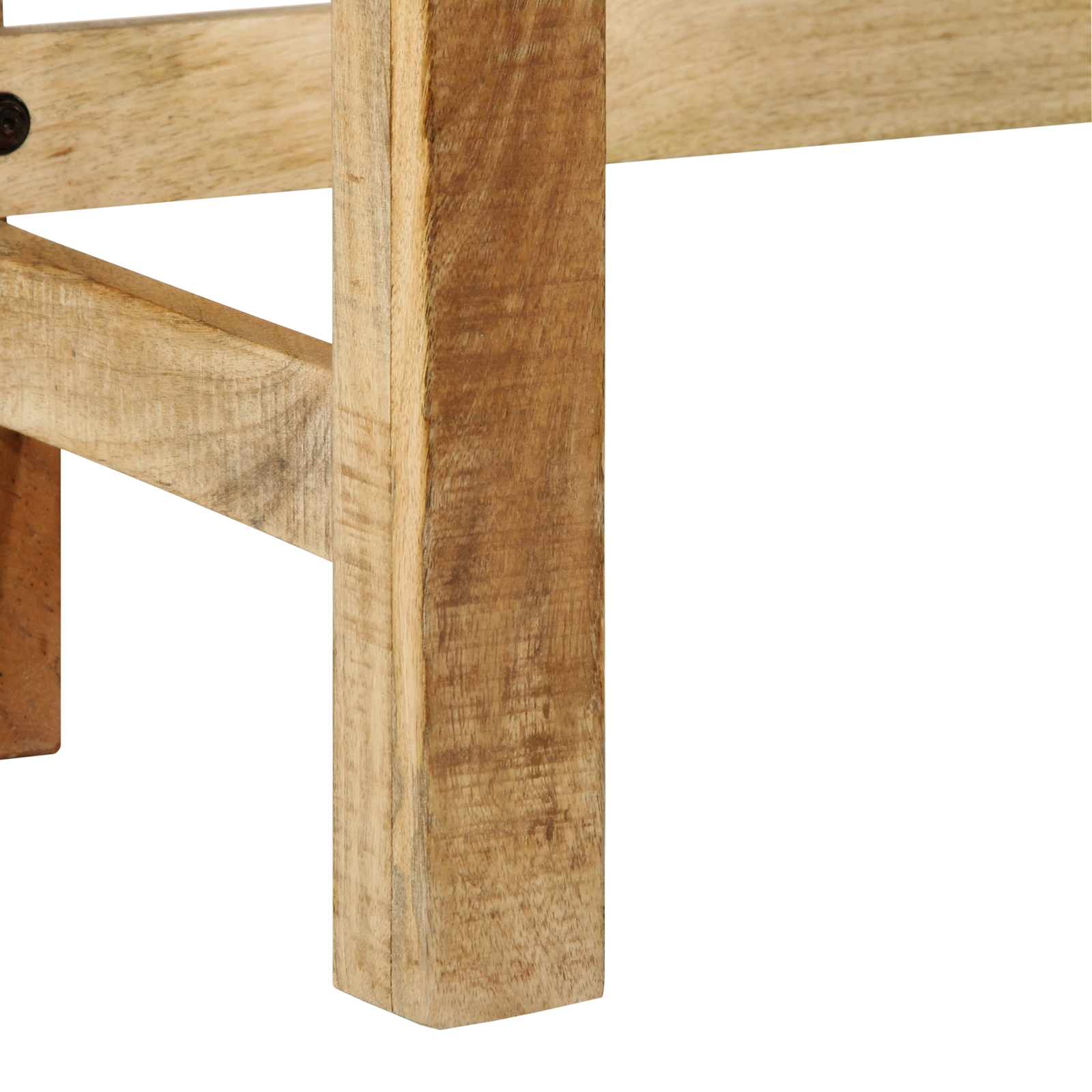 Dressing Table with Mirror Solid Wood Rough Mango - Image 10