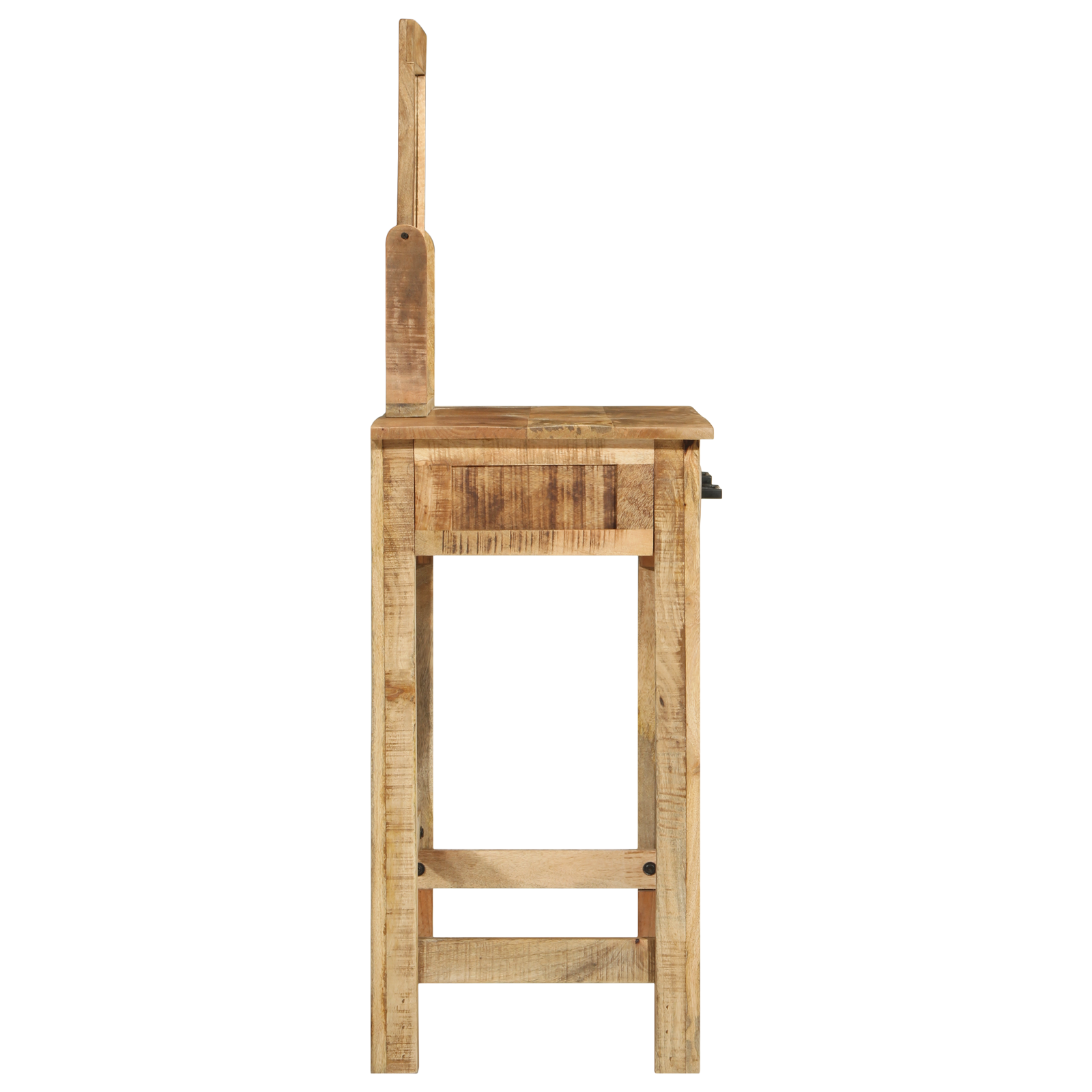 Dressing Table with Mirror Solid Wood Rough Mango - Image 6