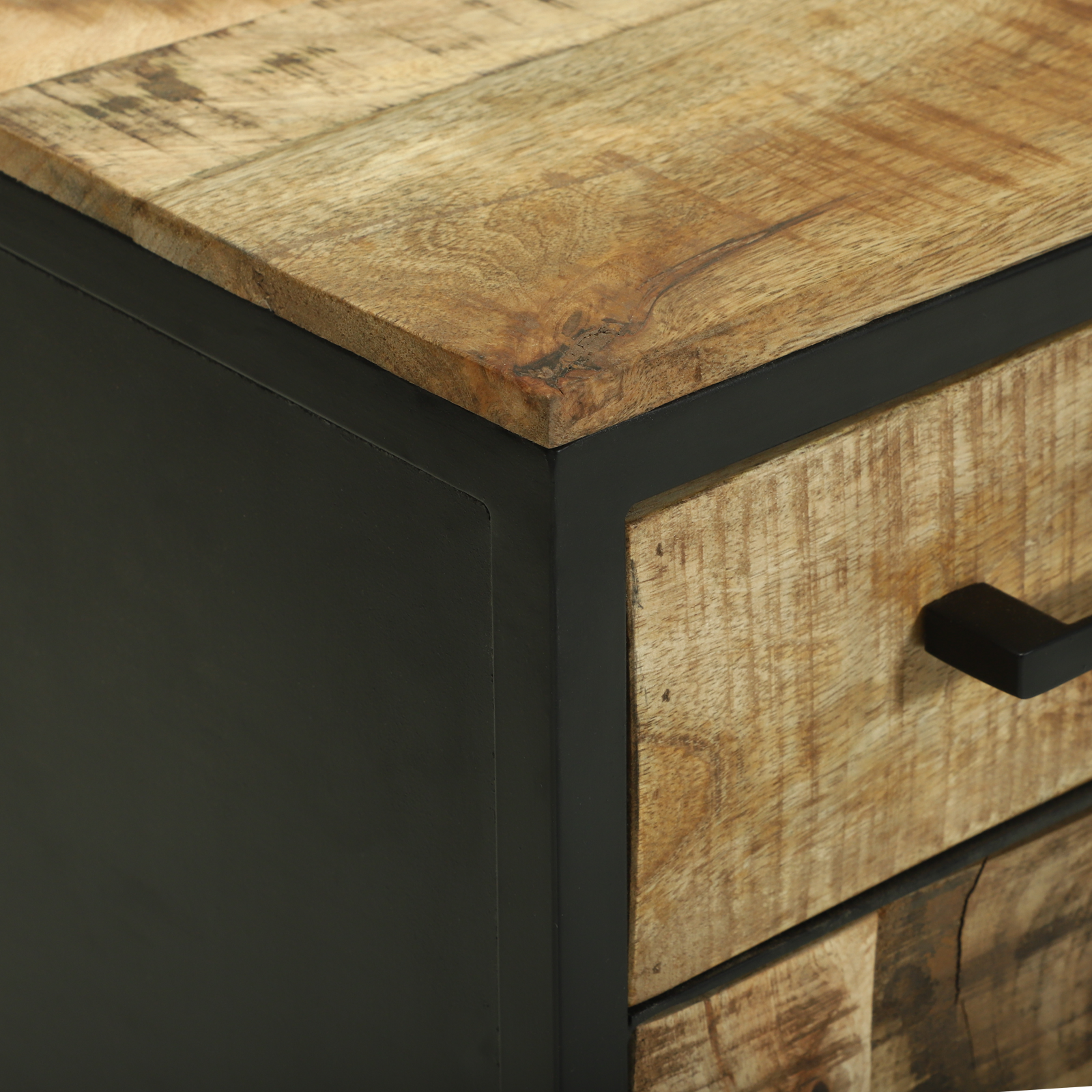 Sideboard 70x35x70 cm Solid Rough Wood Mango - Image 8