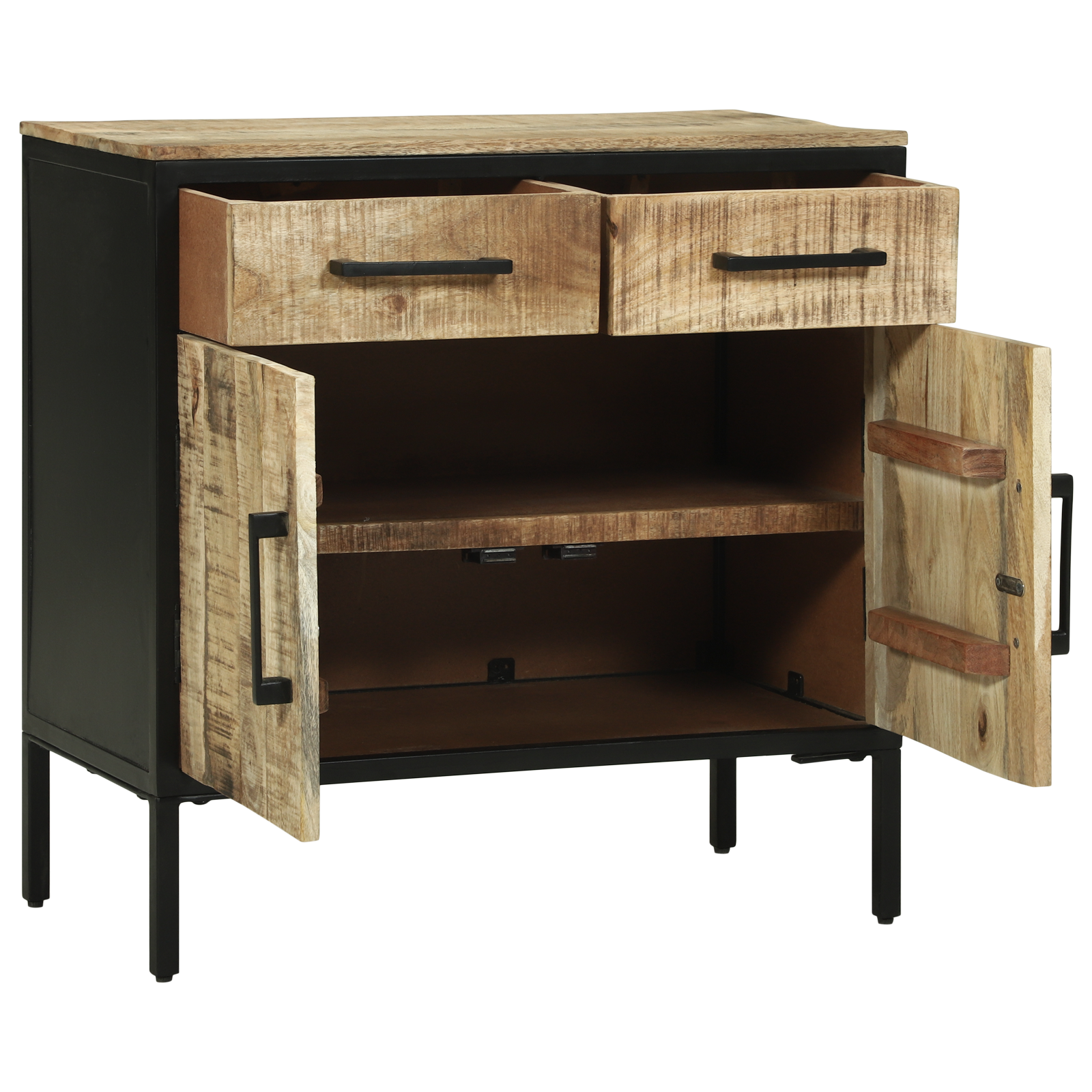 Sideboard 70x35x70 cm Solid Rough Wood Mango - Image 2
