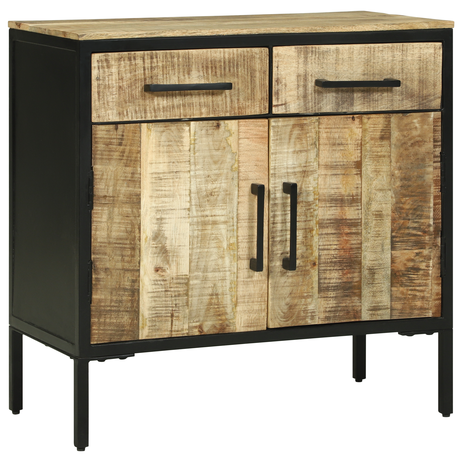Sideboard 70x35x70 cm Solid Rough Wood Mango - Image 3