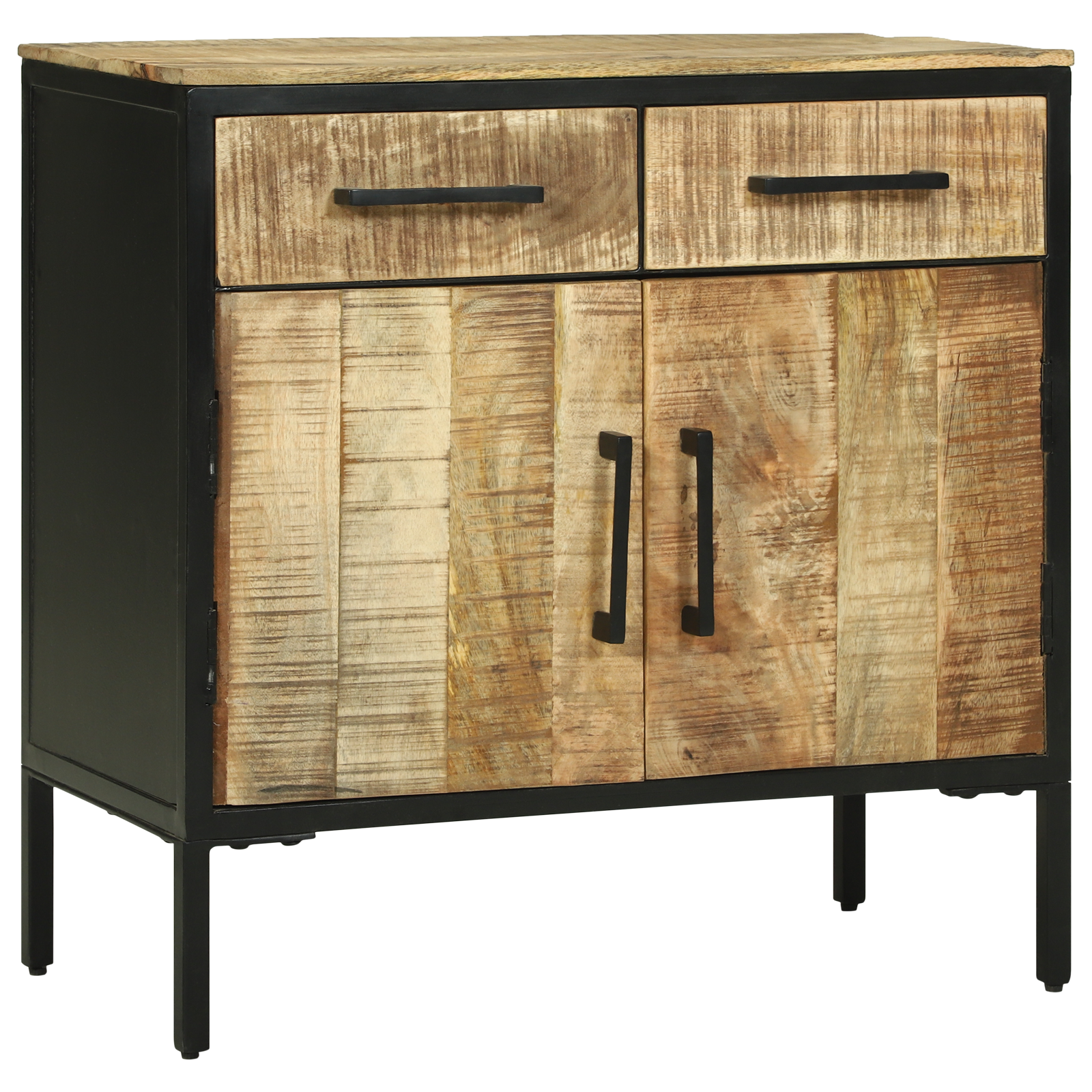 Sideboard 70x35x70 cm Solid Rough Wood Mango - Image 4
