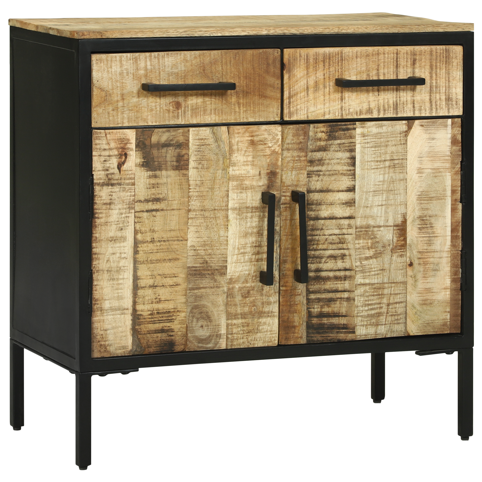 Sideboard 70x35x70 cm Solid Rough Wood Mango