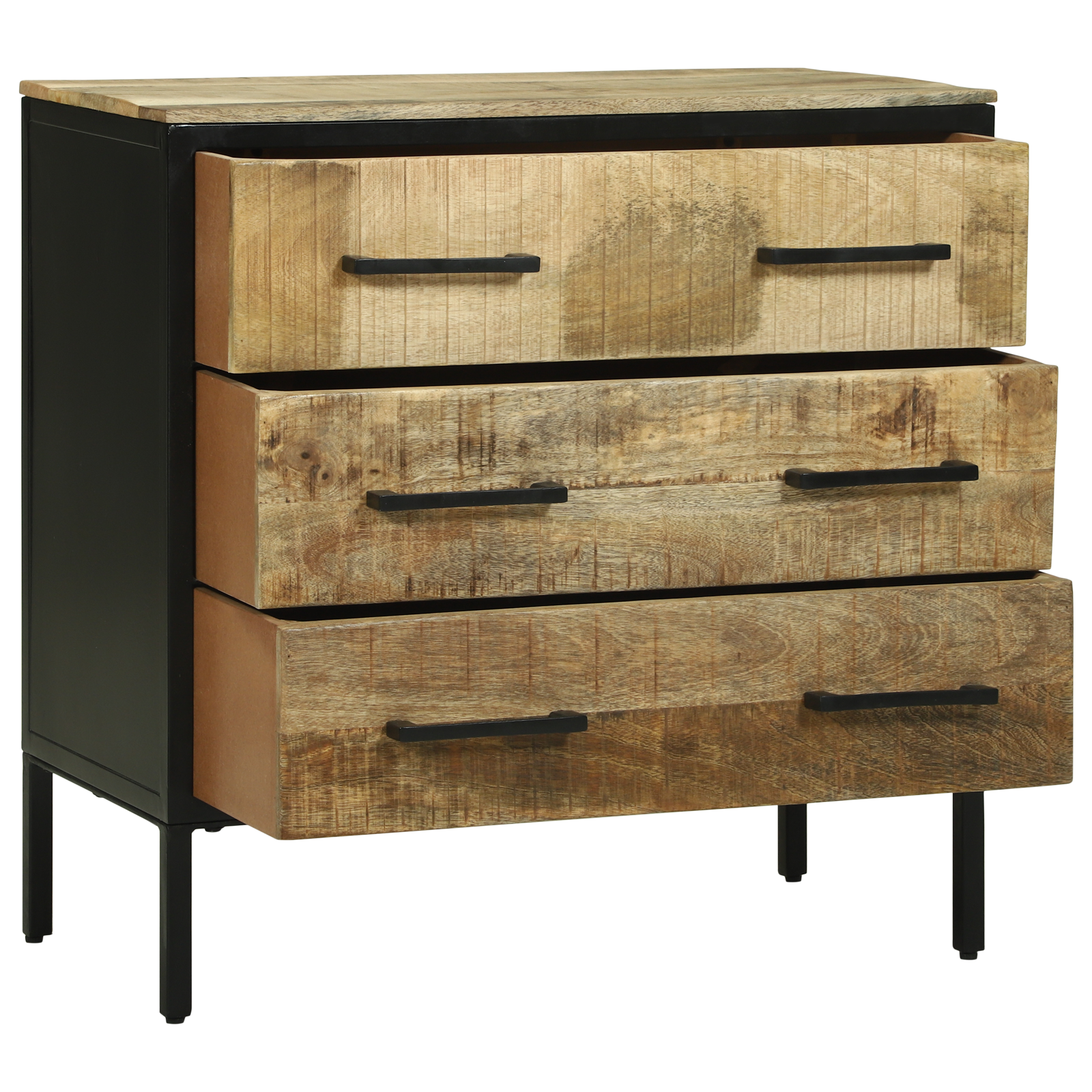 Sideboard 70x35x70 cm Solid Rough Wood Mango - Image 2