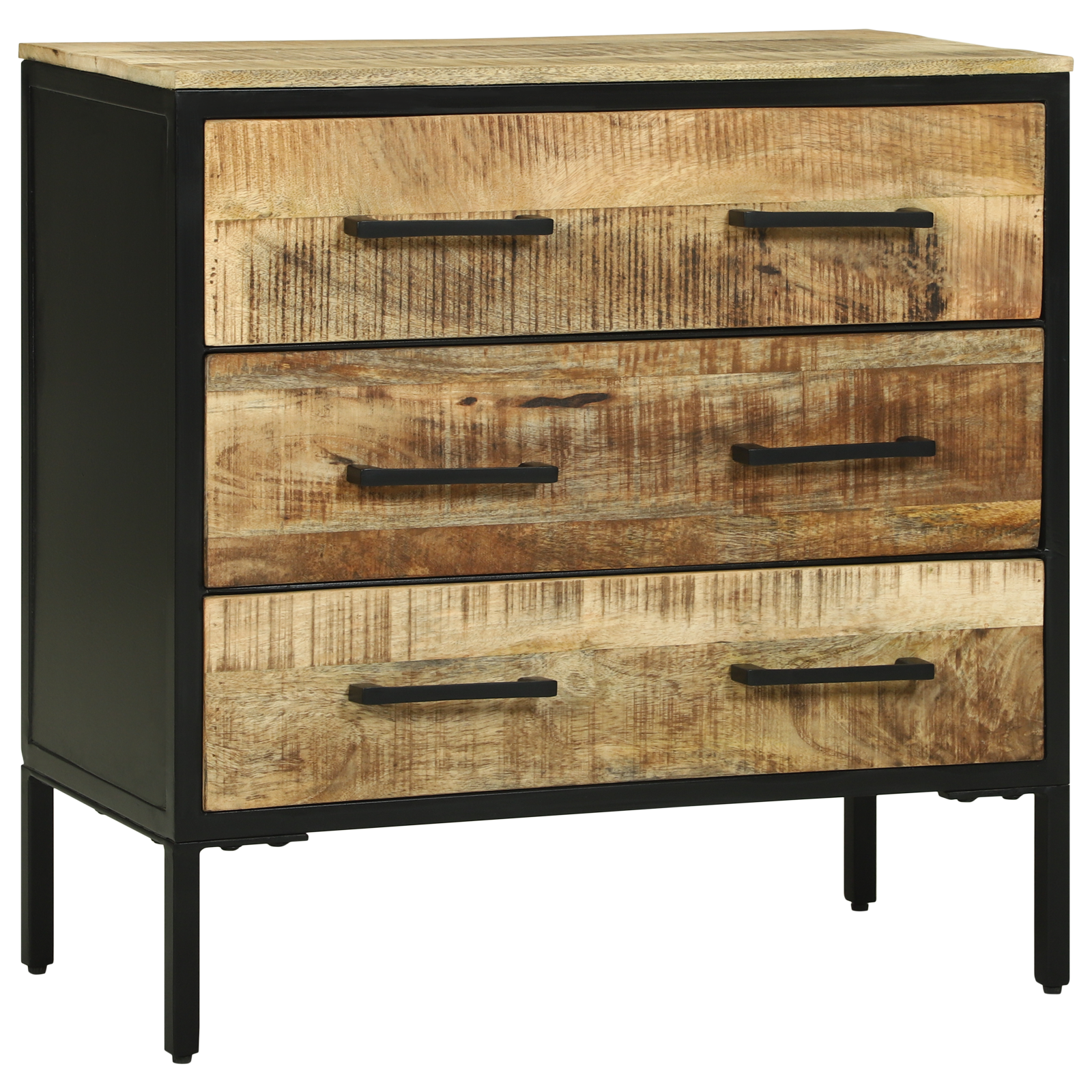 Sideboard 70x35x70 cm Solid Rough Wood Mango - Image 3