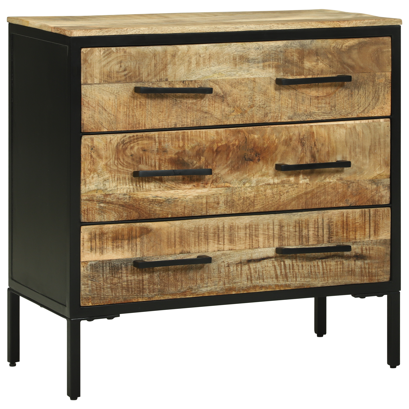 Sideboard 70x35x70 cm Solid Rough Wood Mango - Image 4