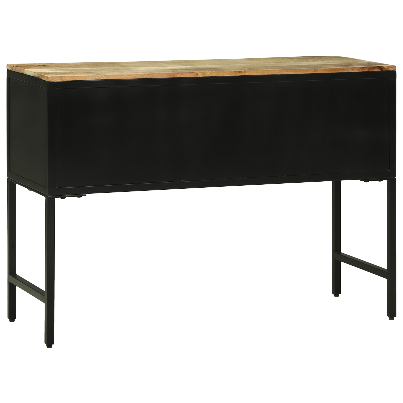 Komoda 100x35x70 cm Kieta mediena, šiurkšti mango - Image 6