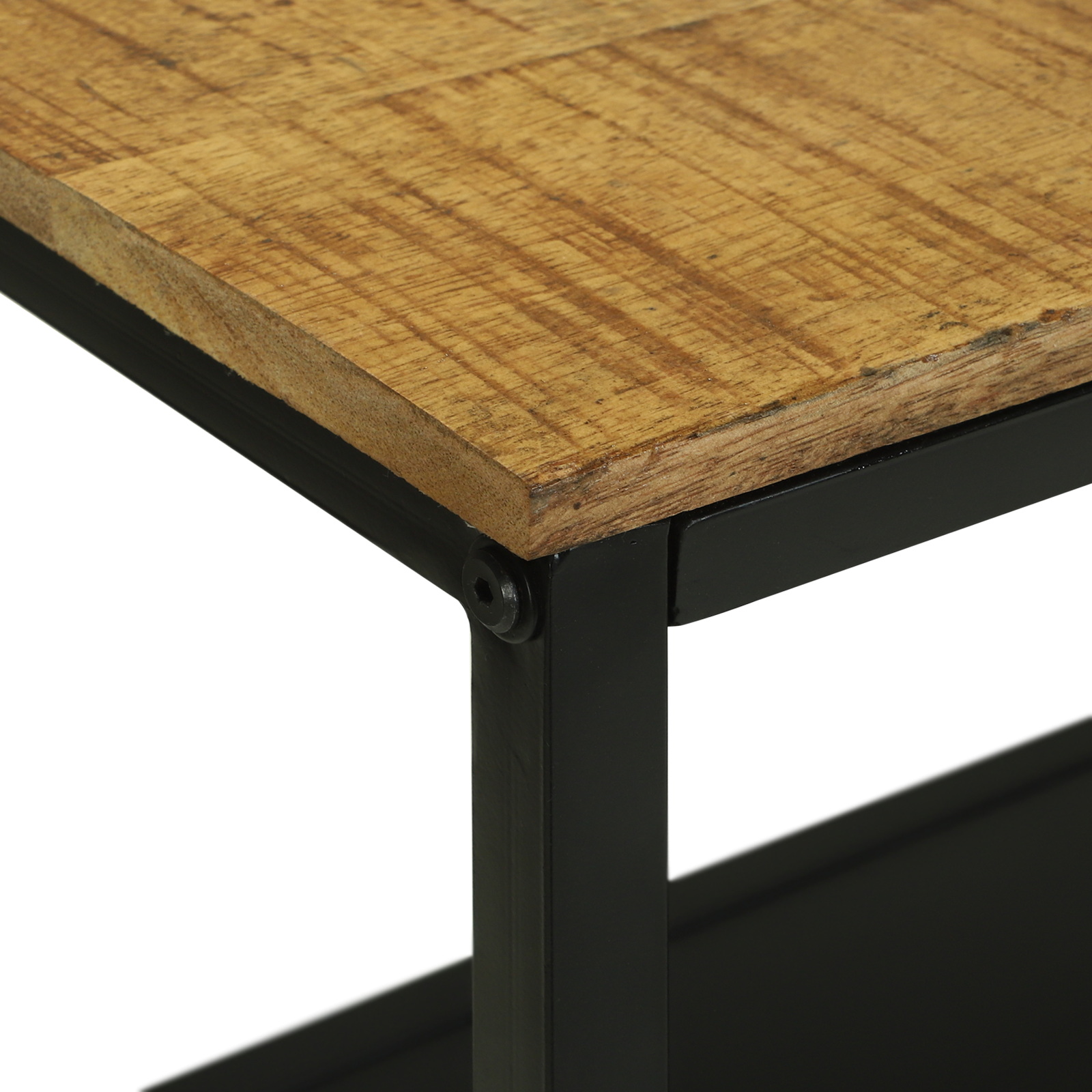 Bookcase 70x35x110 cm Solid Wood Rough Mango - Image 8