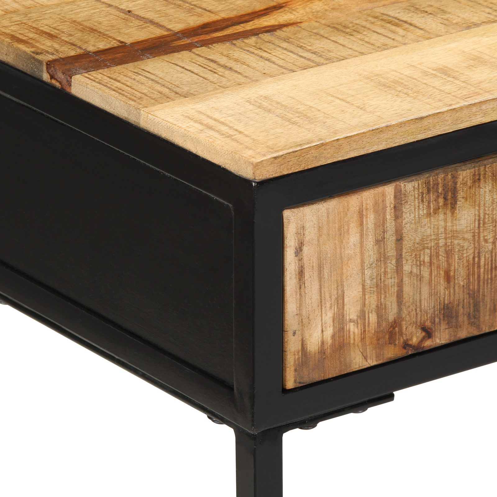 Console Table 100x55x75 cm Solid Rough Wood Mango - Image 8