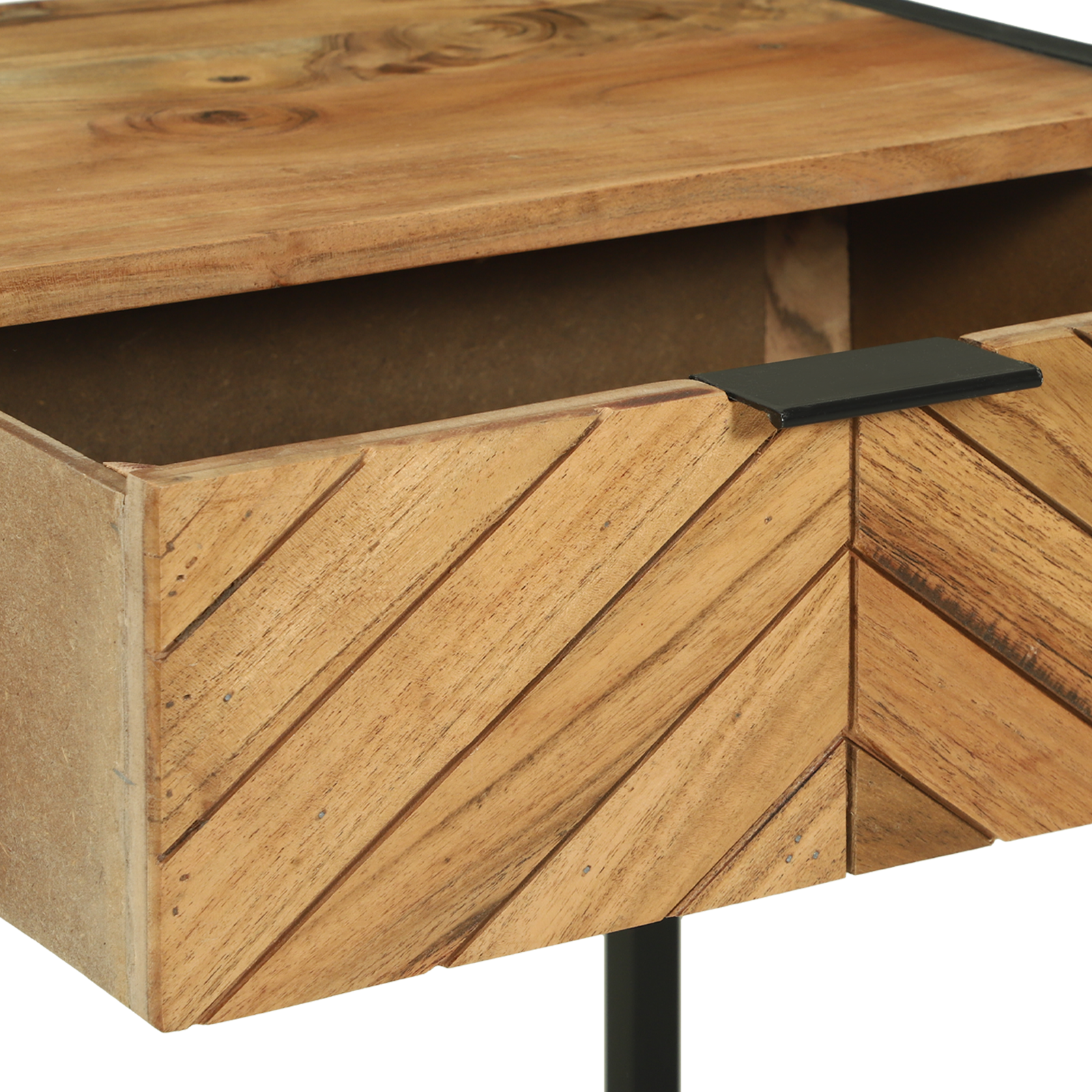 Konsolinis stalas 90x35x75 cm Tvirtas medis Akacija - Image 10
