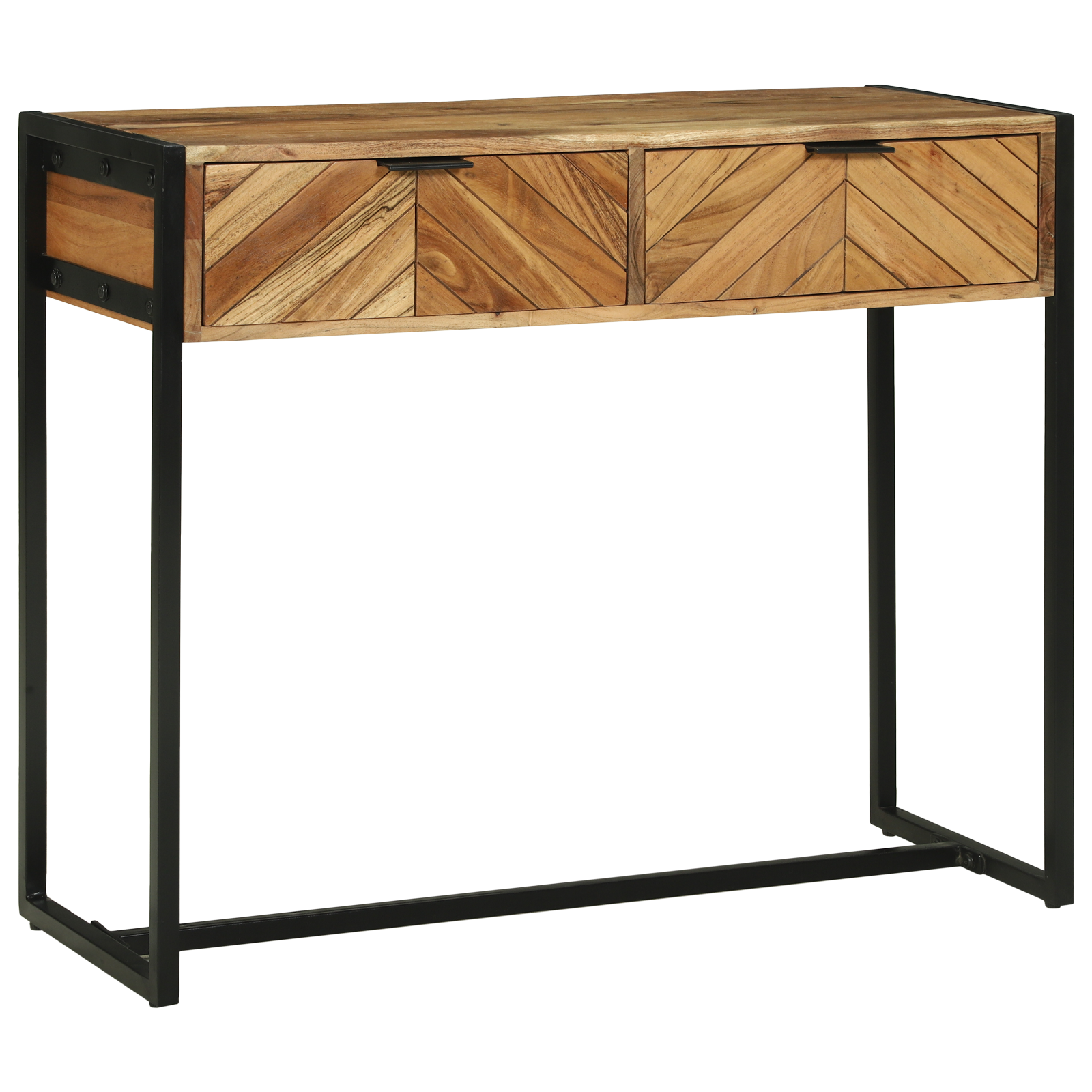 Konsolinis stalas 90x35x75 cm Tvirtas medis Akacija - Image 2