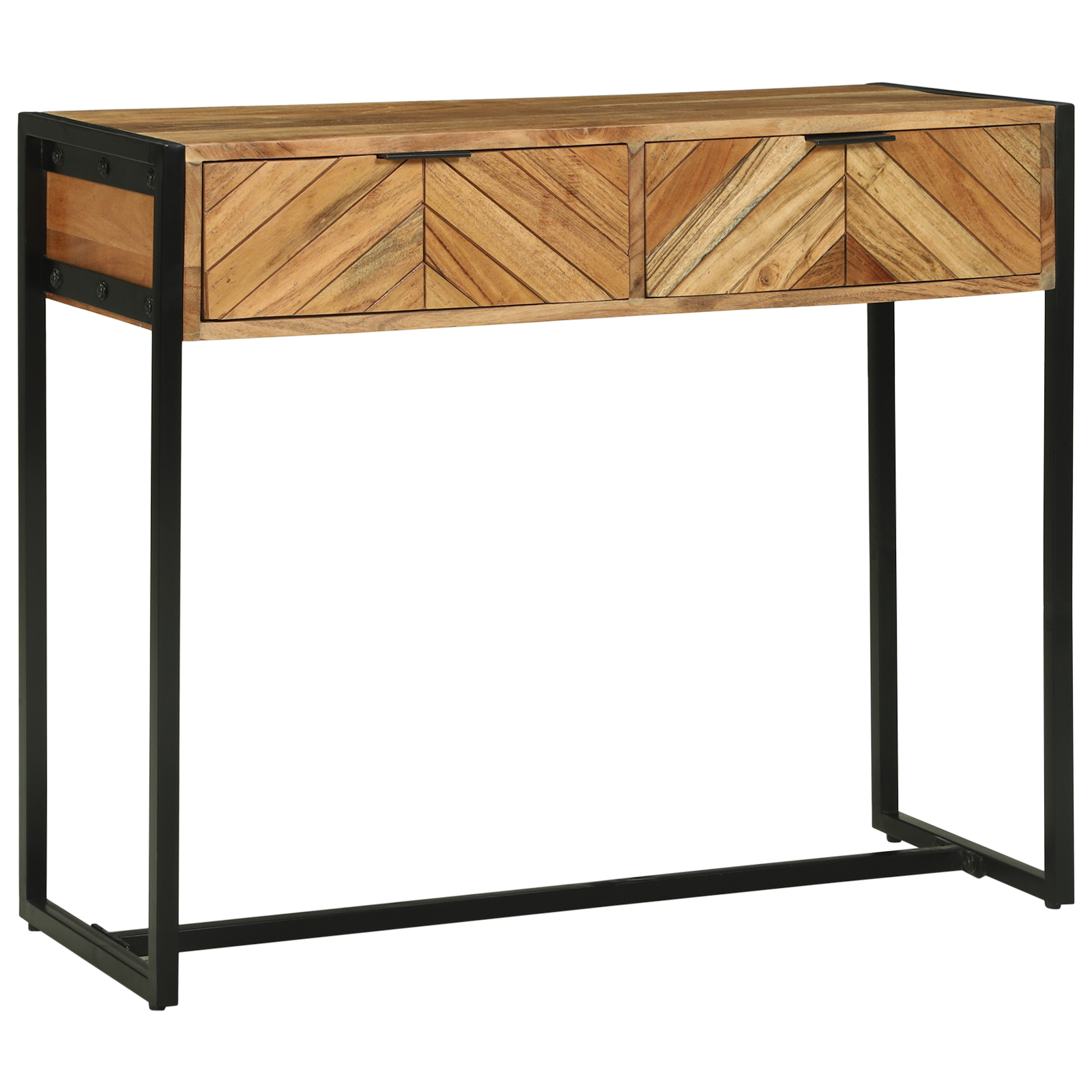 Konsolinis stalas 90x35x75 cm Tvirtas medis Akacija - Image 3