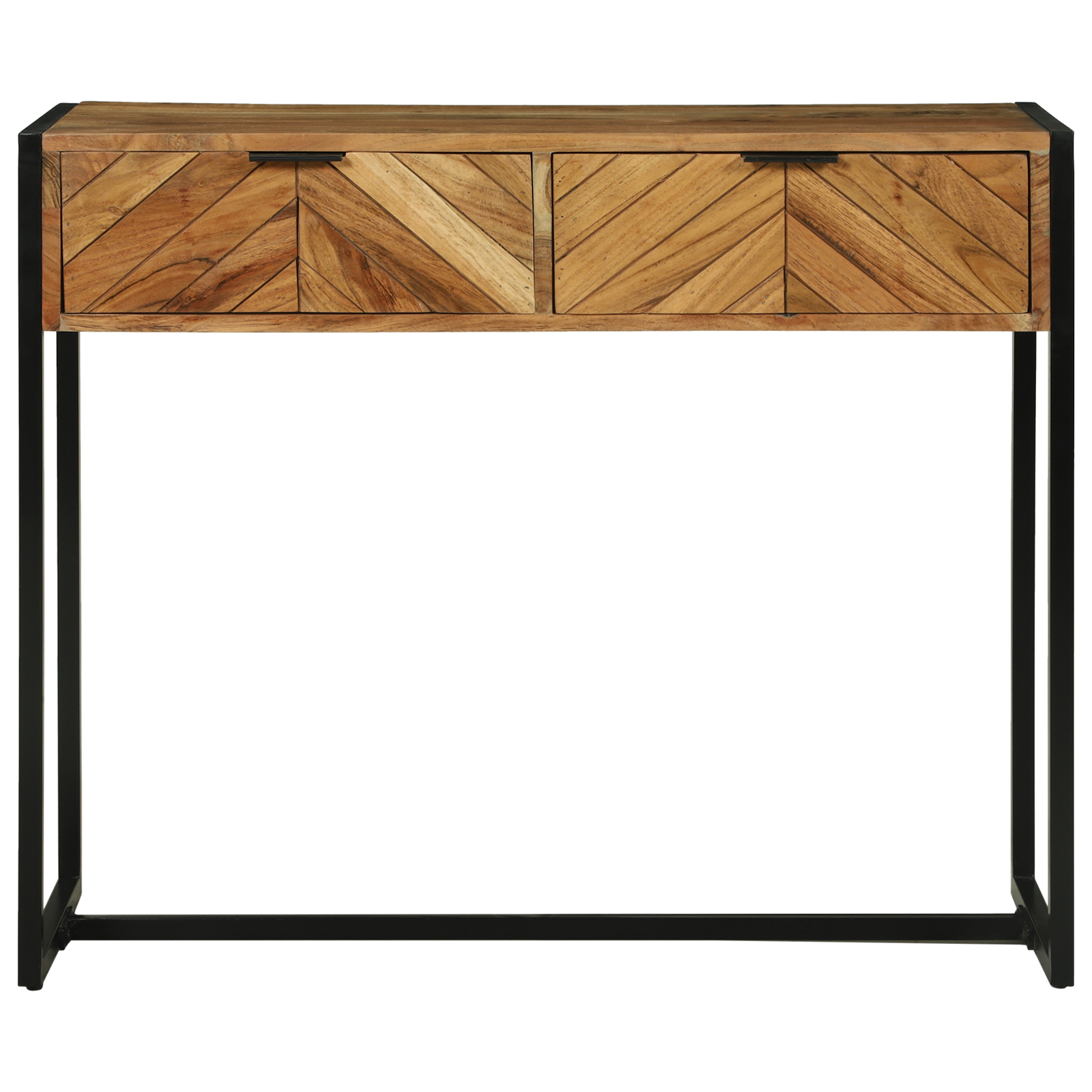 Konsolinis stalas 90x35x75 cm Tvirtas medis Akacija - Image 5