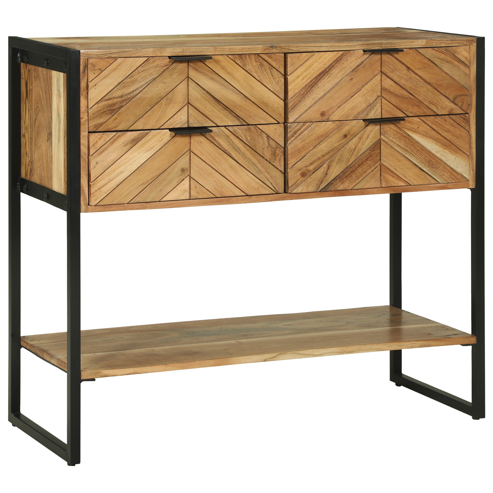 Konsolės stalas 90x35x80 cm Kieta mediena Akacijos