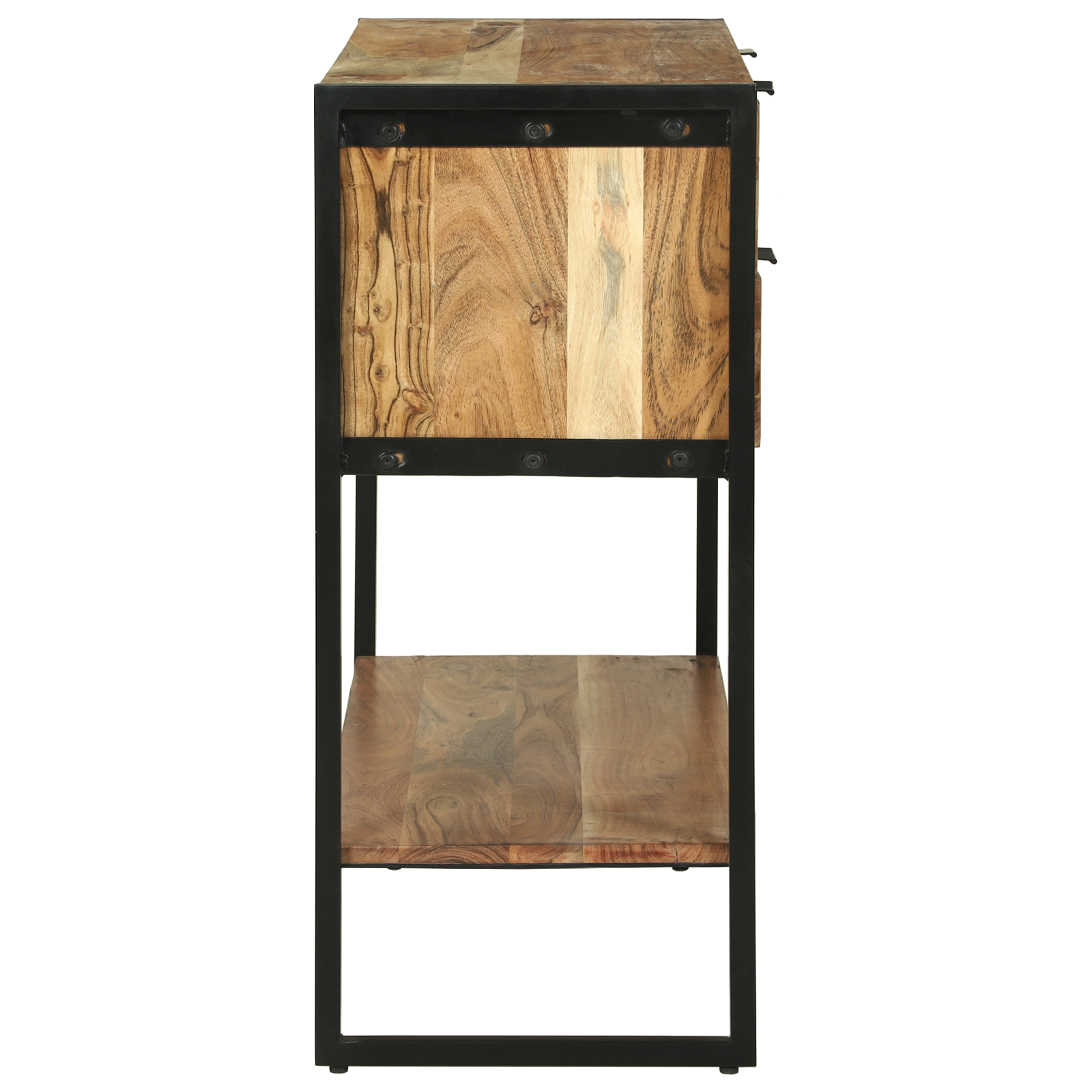 Konsolės stalas 90x35x80 cm Kieta mediena Akacijos - Image 6