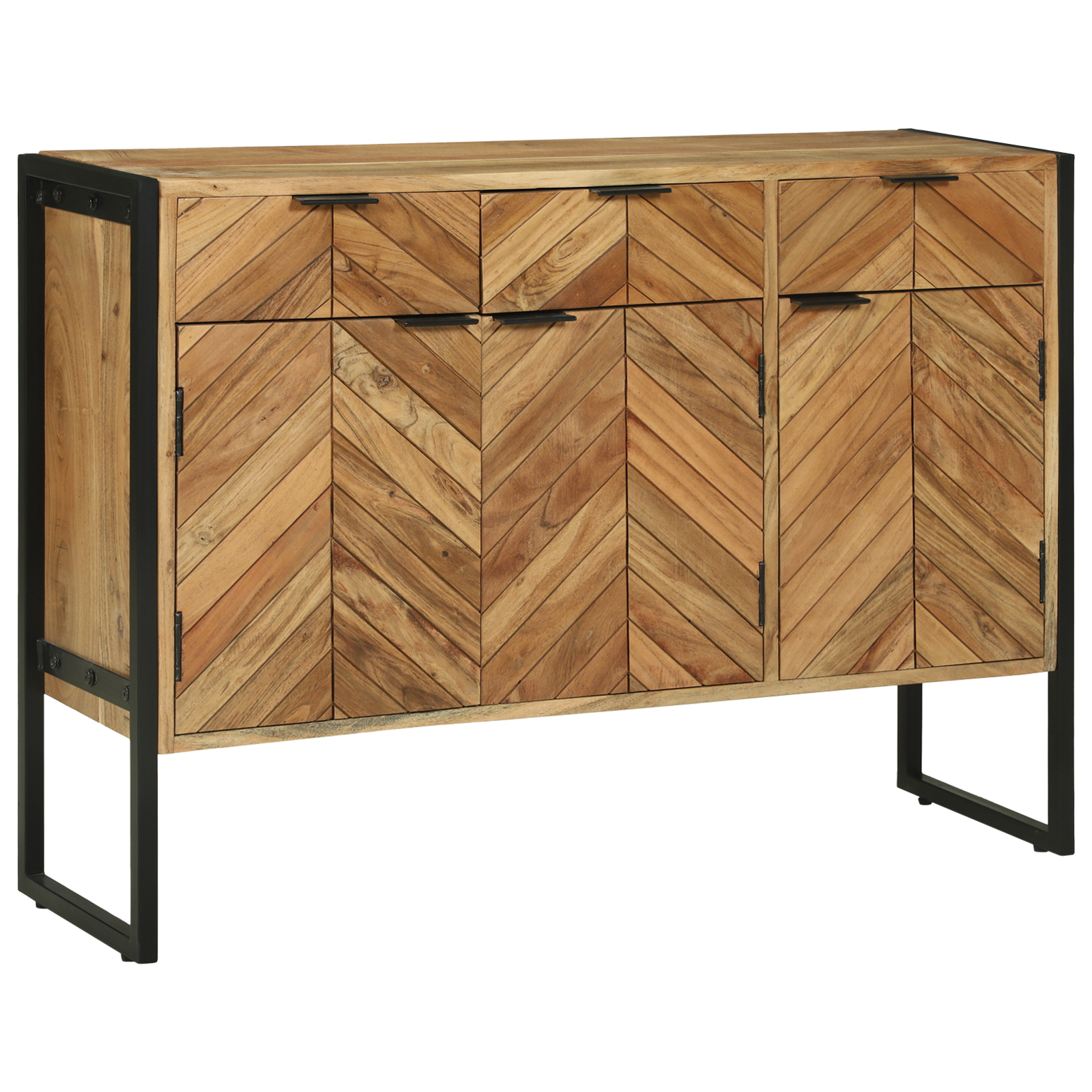 Sideboard 100x30x75 cm Solid Wood Acacia - Image 2