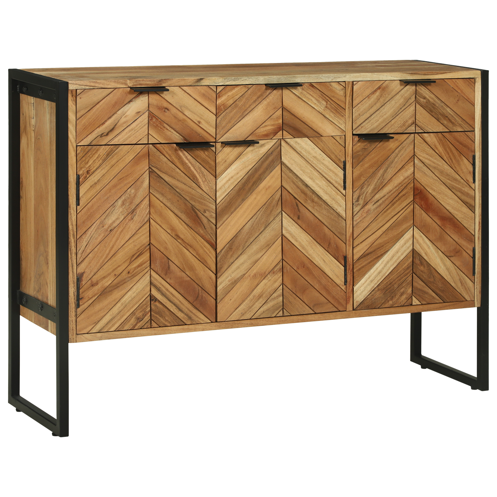 Sideboard 100x30x75 cm Solid Wood Acacia - Image 3