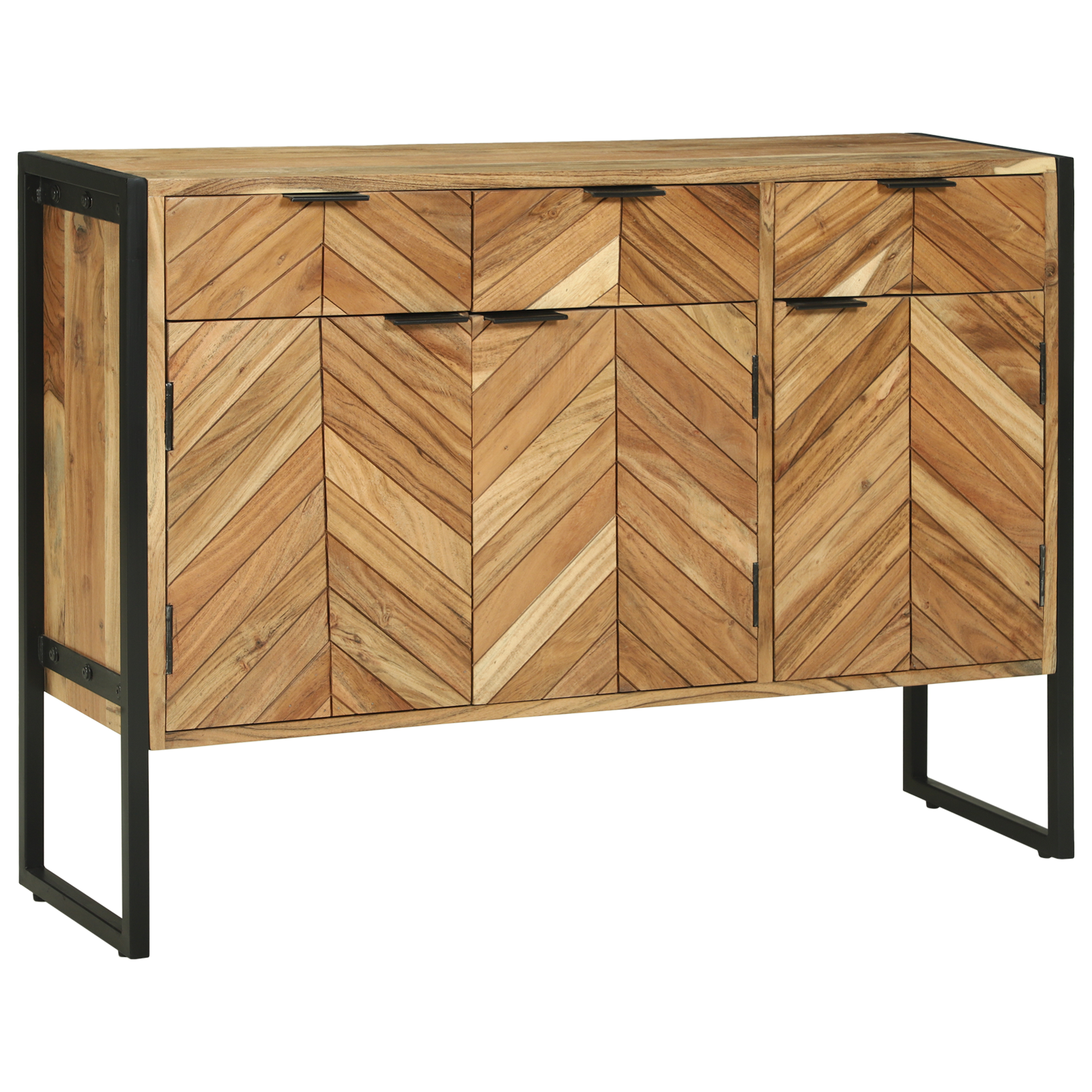 Zijconsole 100x30x75 cm Massief Hout Acacia