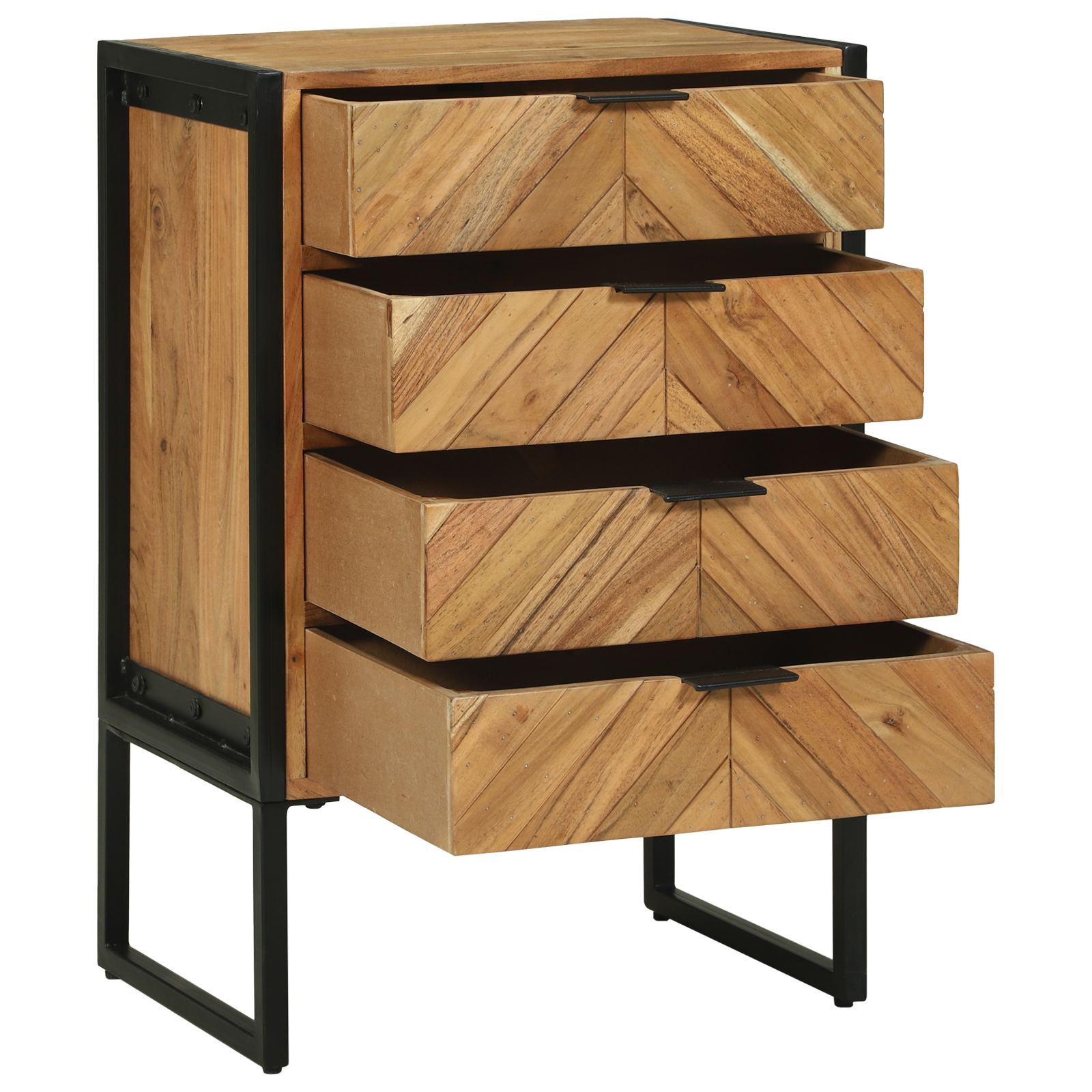 Highboard 50x35x75 cm Solid Wood Acacia - Image 4