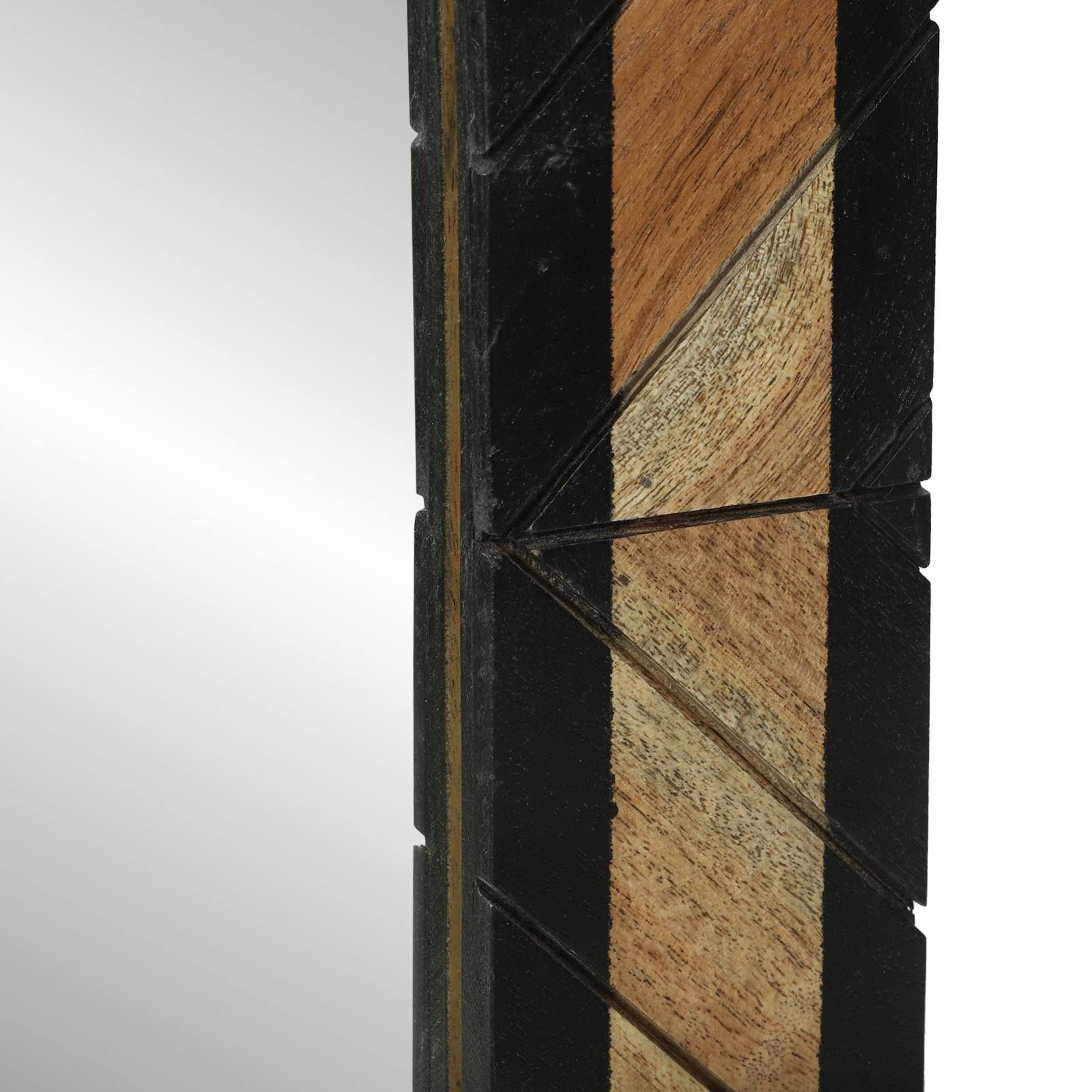 veidrodžiai 2 vnt 50x2x50 cm kietos akacijos medienos - Image 7