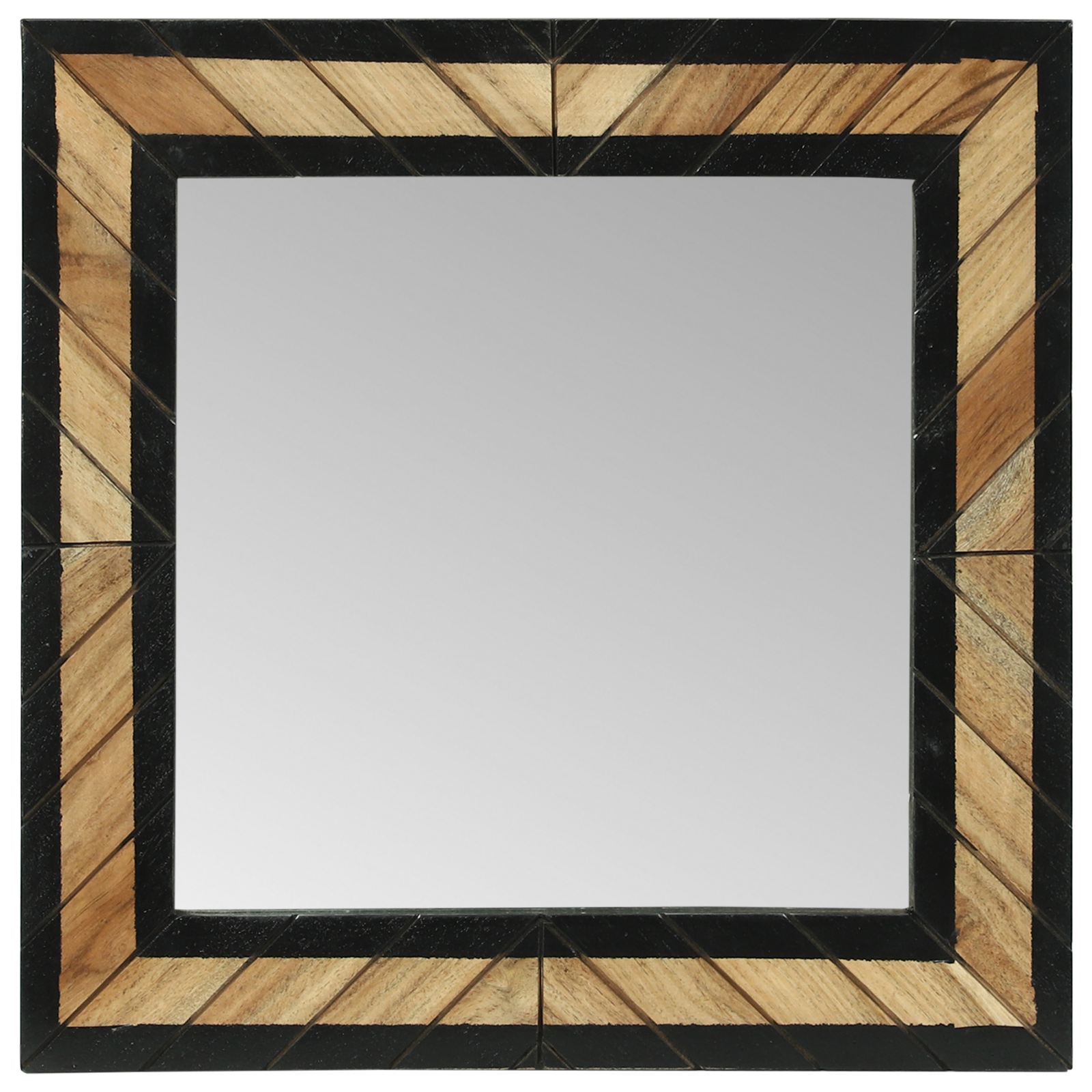 veidrodžiai 2 vnt 50x2x50 cm kietos akacijos medienos - Image 4