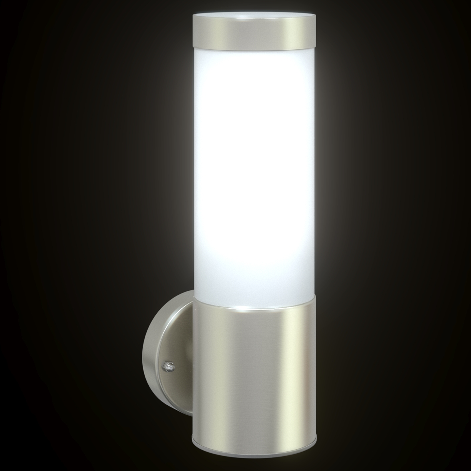 Outdoor Wall Light Silver Stainless Steel IP44 - Image 9