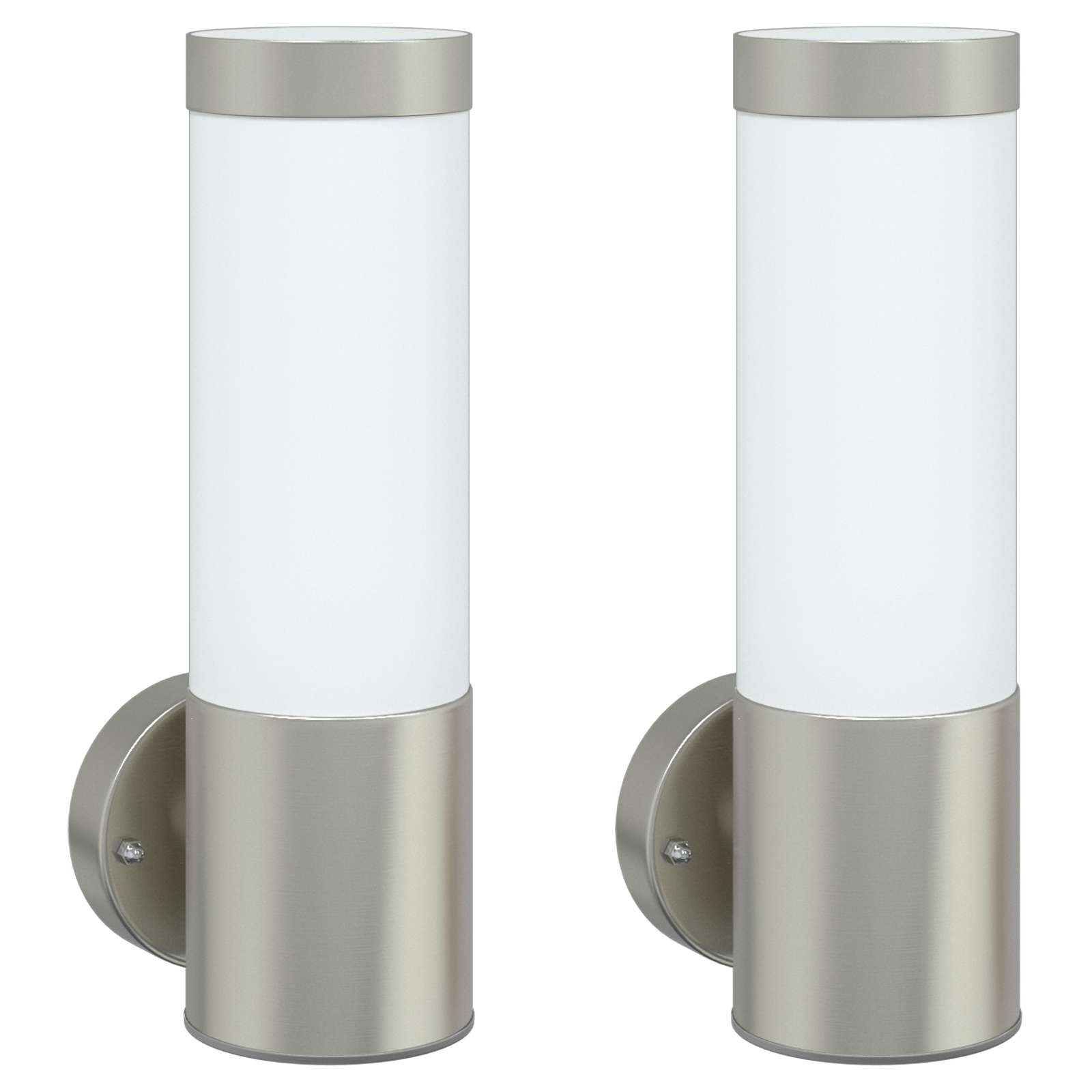 Outdoor Wall Lights 2 pcs Silver Stainless Steel IP44 - Image 2