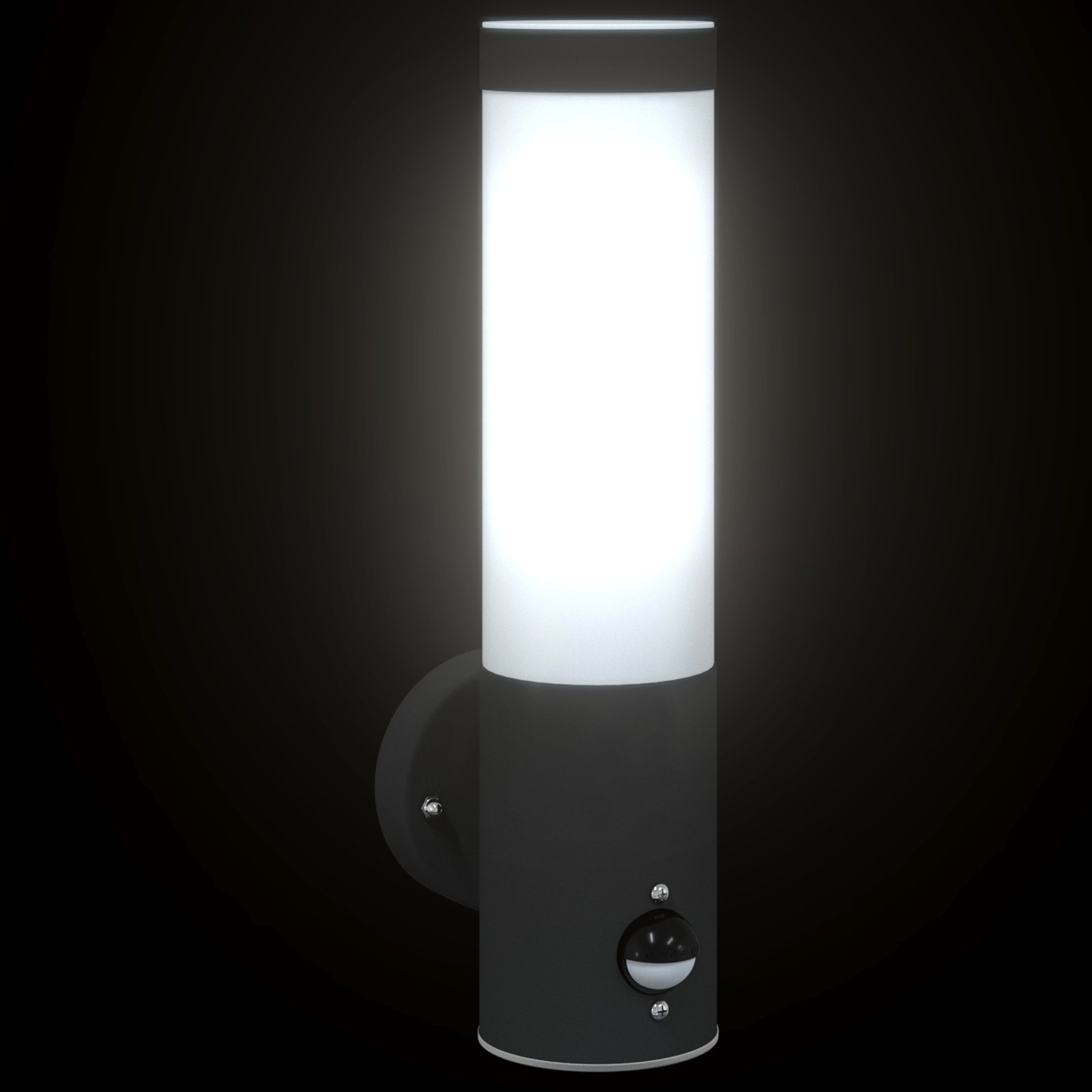 Outdoor Wall Light with Sensor Black Stainless Steel IP44 - Image 10