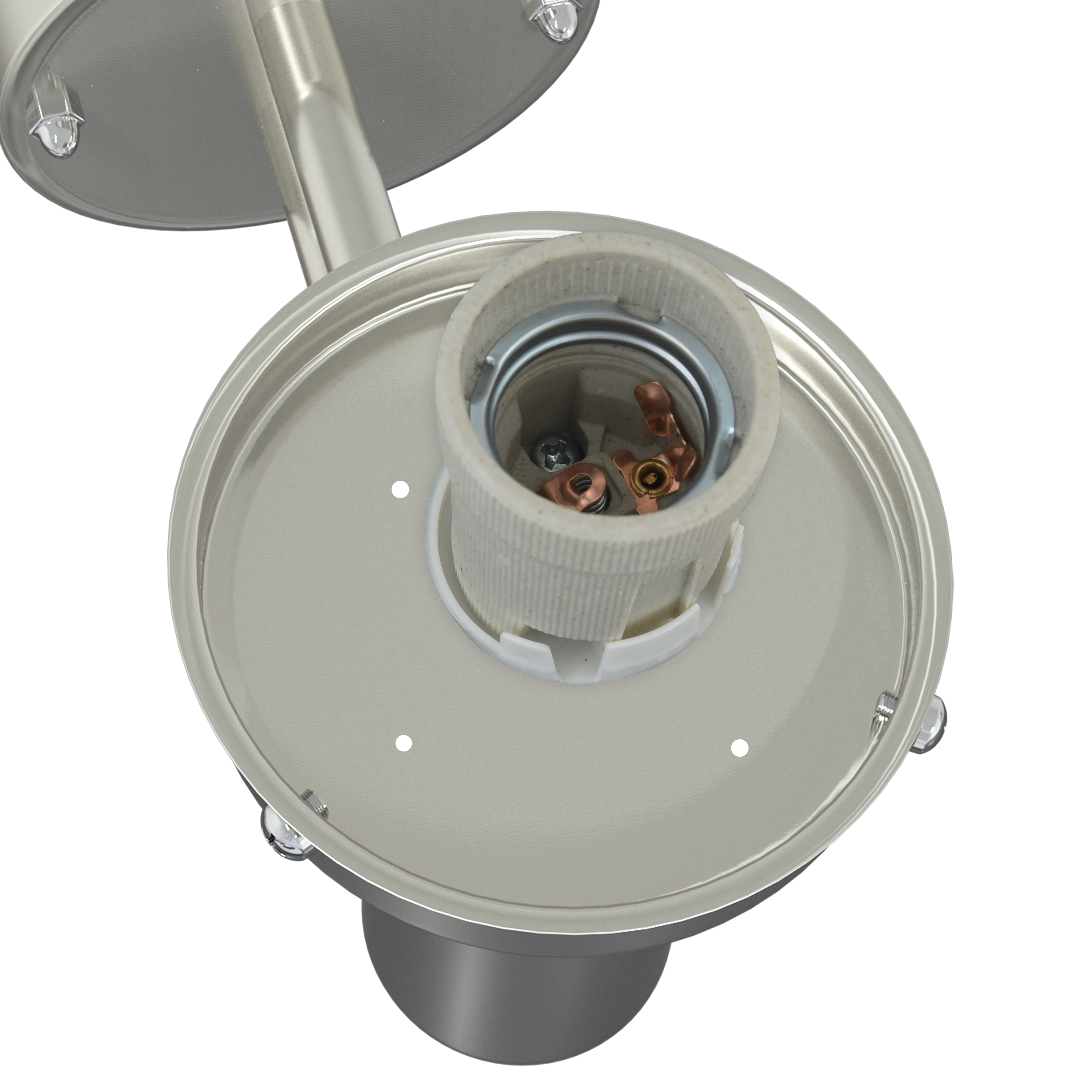 Outdoor Wall Light Silver Stainless Steel IP44 - Image 5