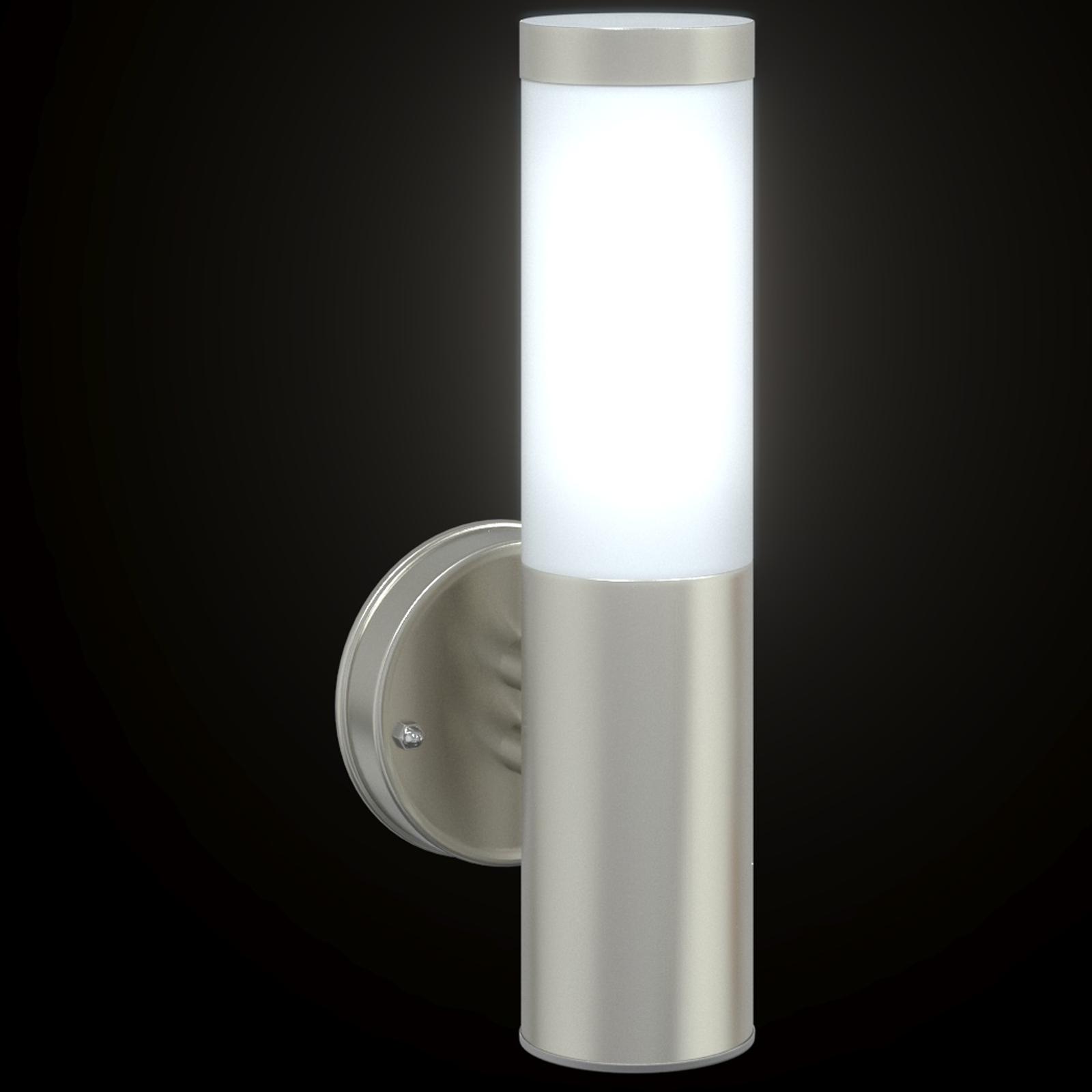 Outdoor Wall Light Silver Stainless Steel IP44 - Image 9