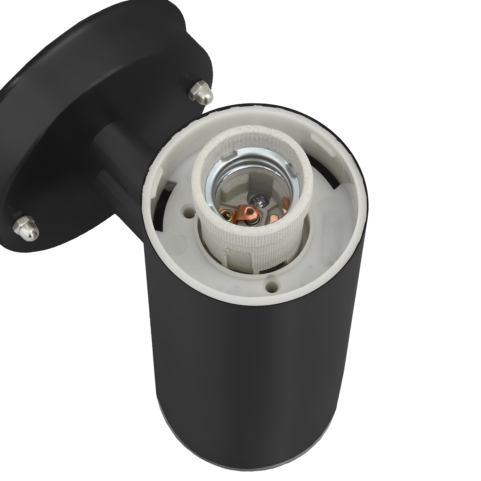 Outdoor Wall Light Black Stainless Steel IP44 - Image 7