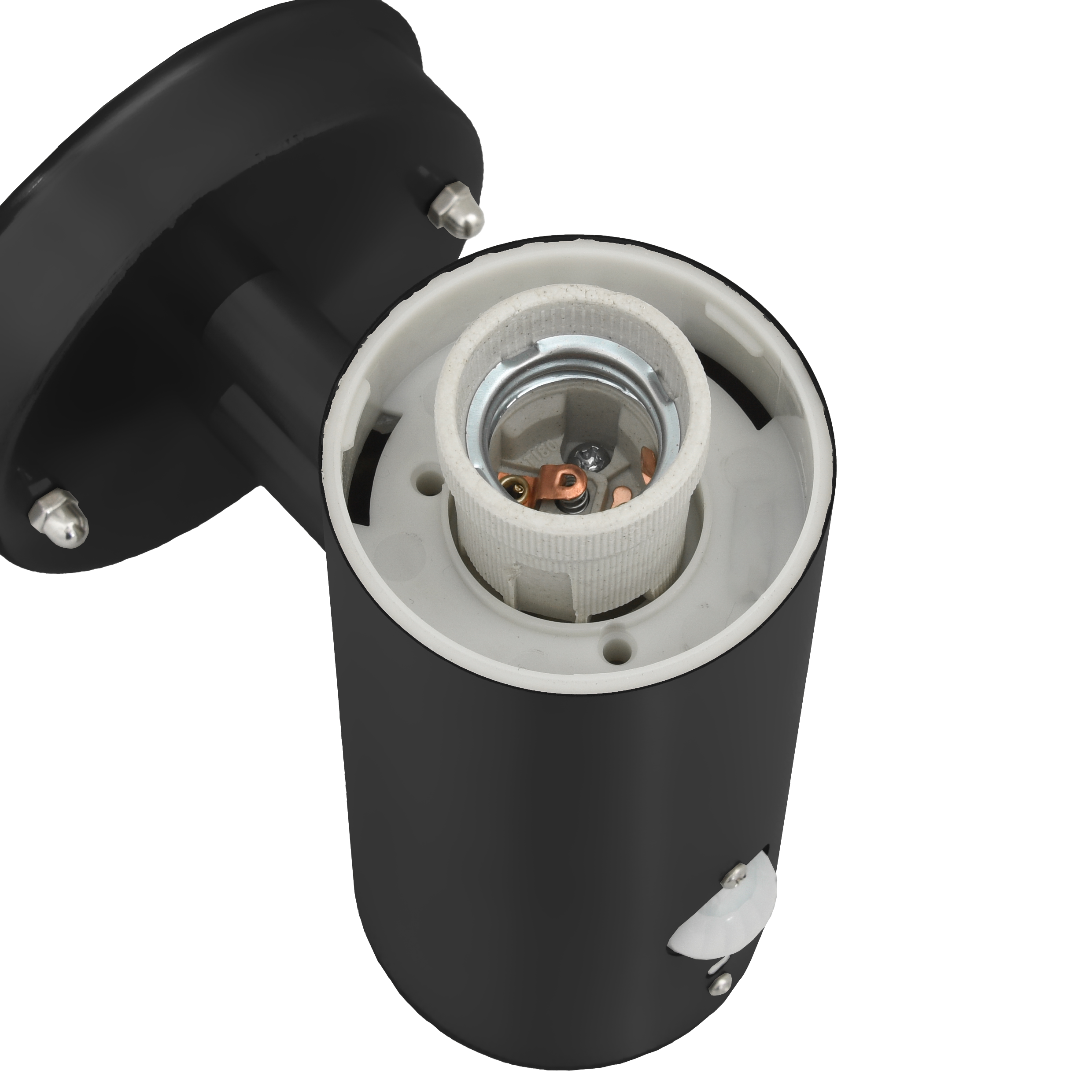 Outdoor Wall Light with Sensor Black Stainless Steel IP44 - Image 7